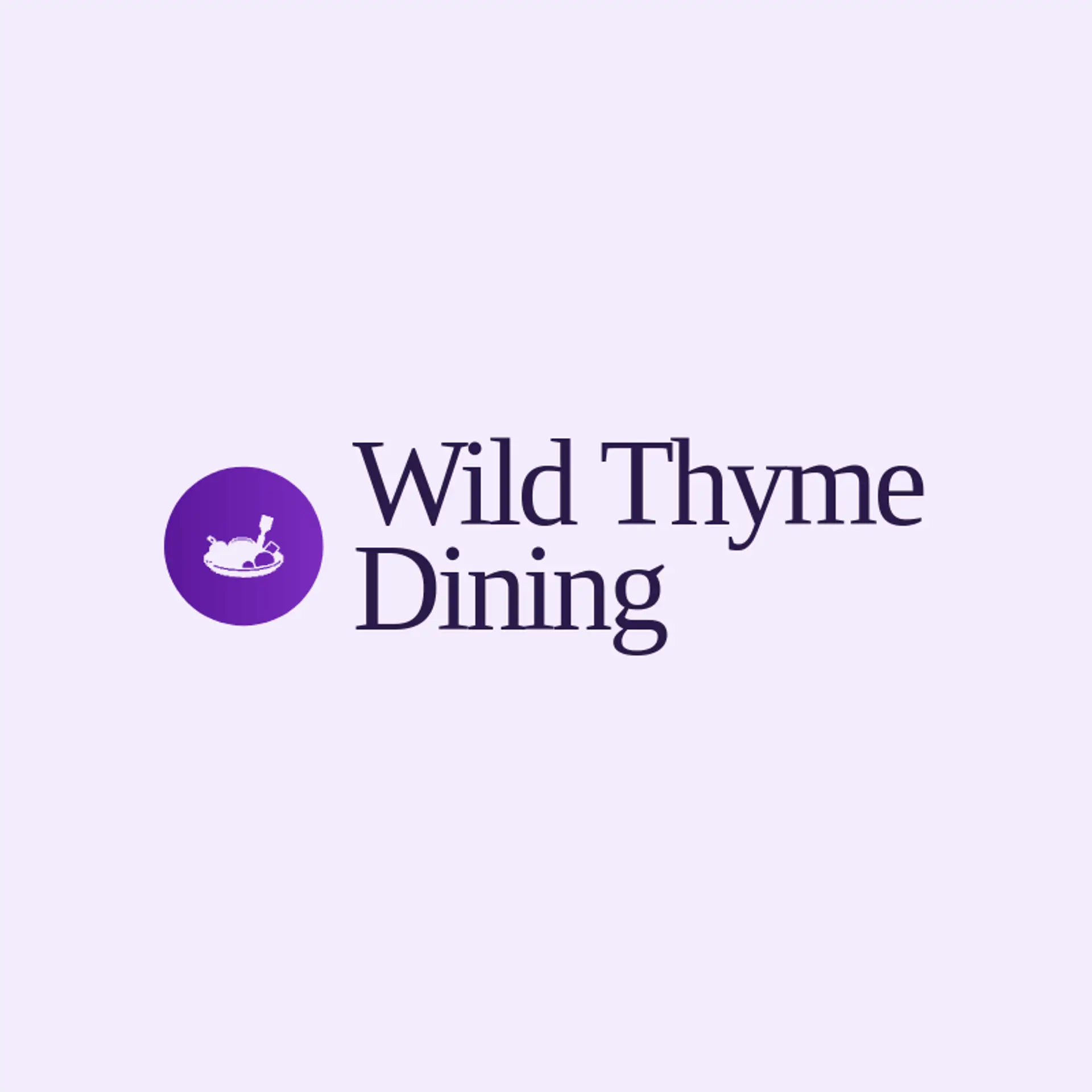 Wild Thyme Dining logo for dish