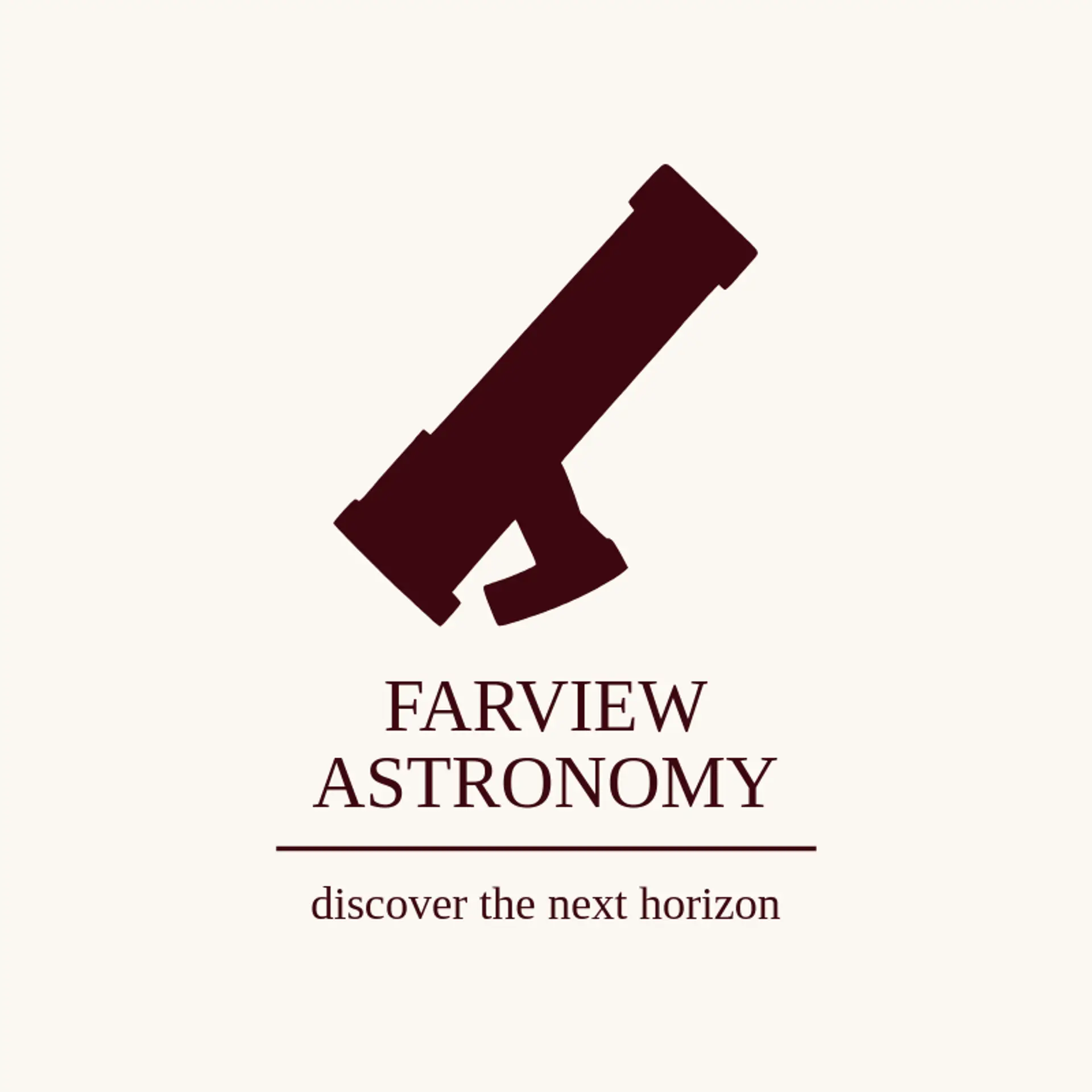 Farview Astronomy logo for shooting star