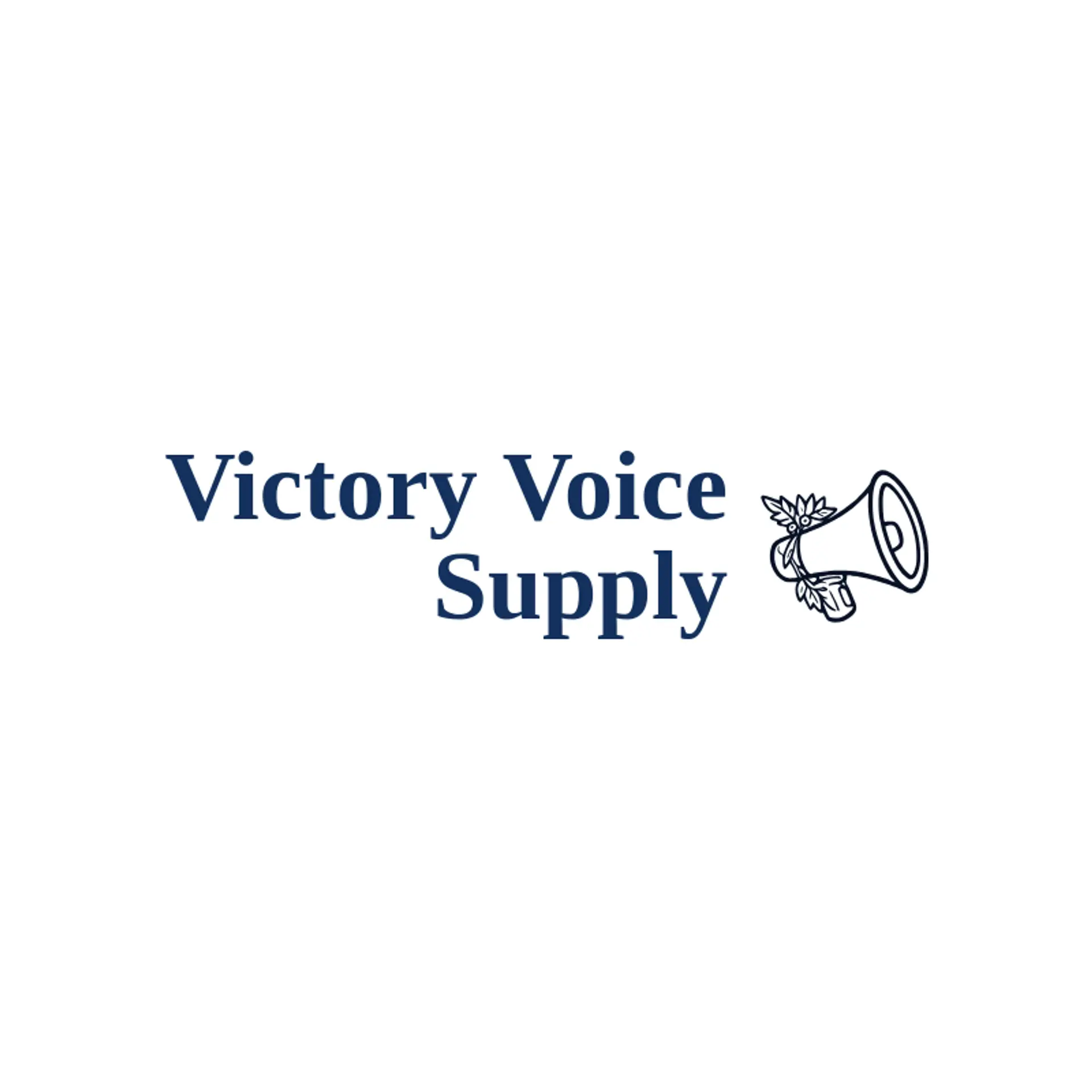 Victory Voice Supply logo for megaphone