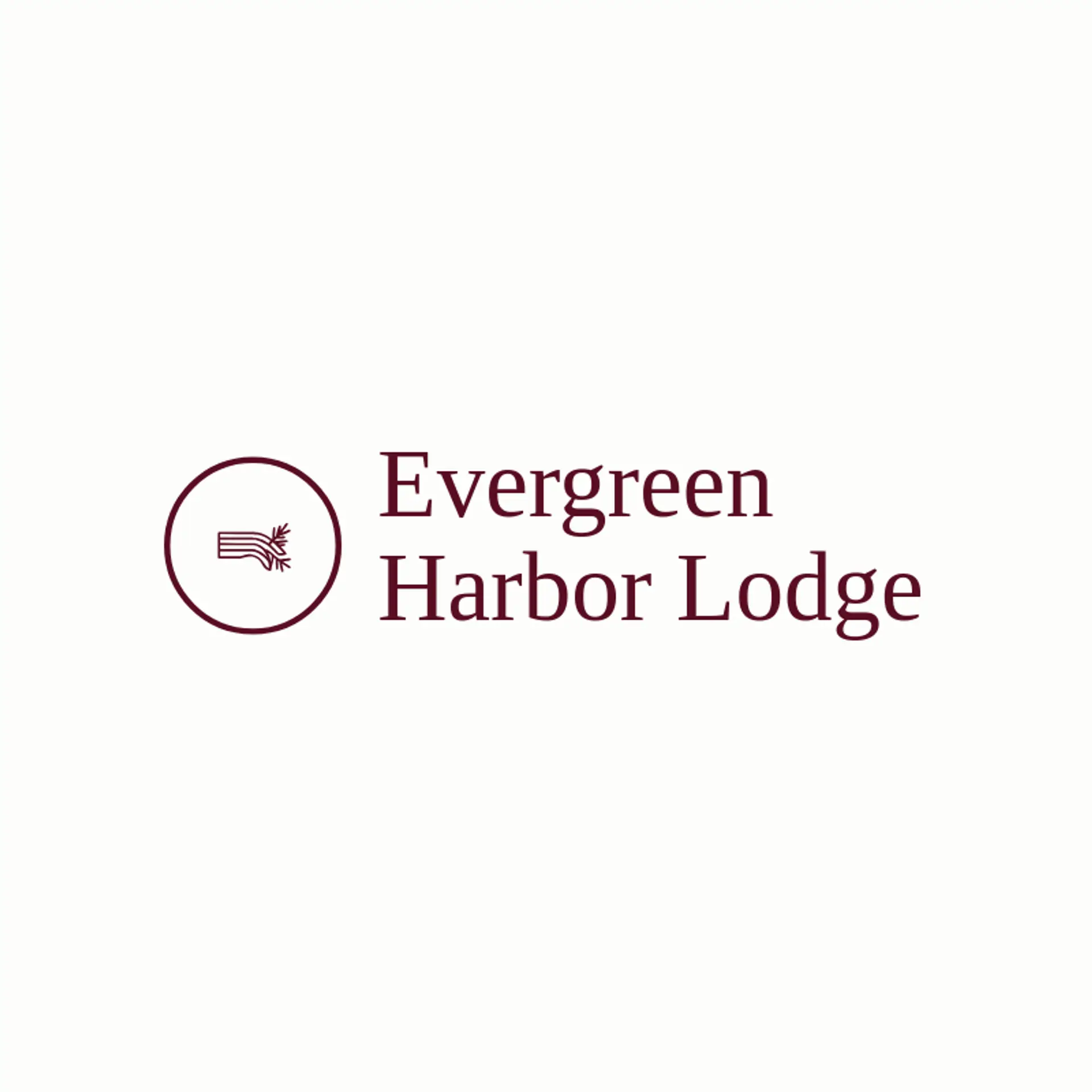 Evergreen Harbor Lodge logo for harbor
