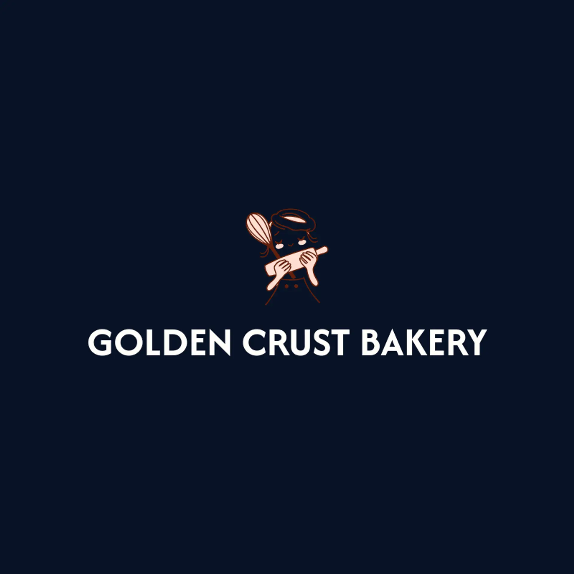 Golden Crust Bakery logo for baker