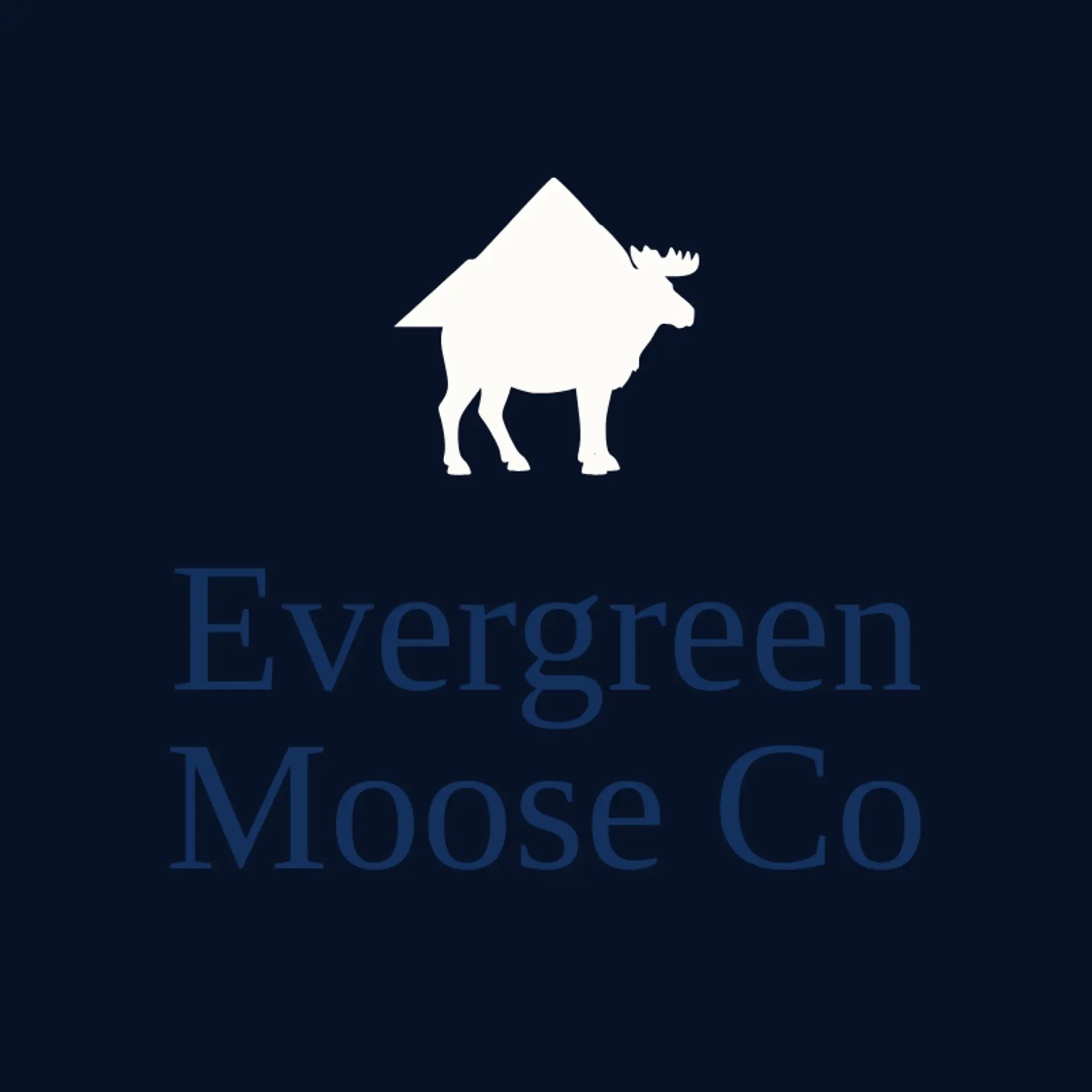 Evergreen Moose Co logo for moose