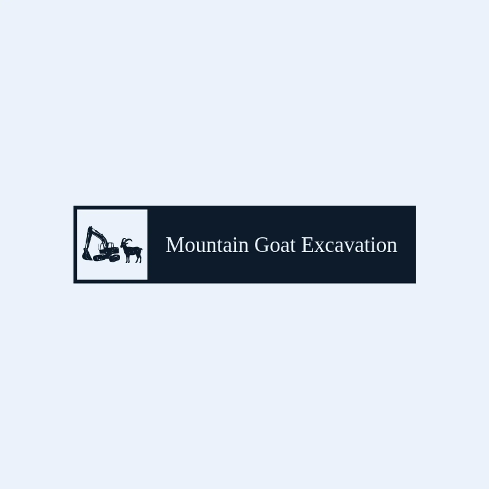 Mountain Goat Excavation logo for excavator