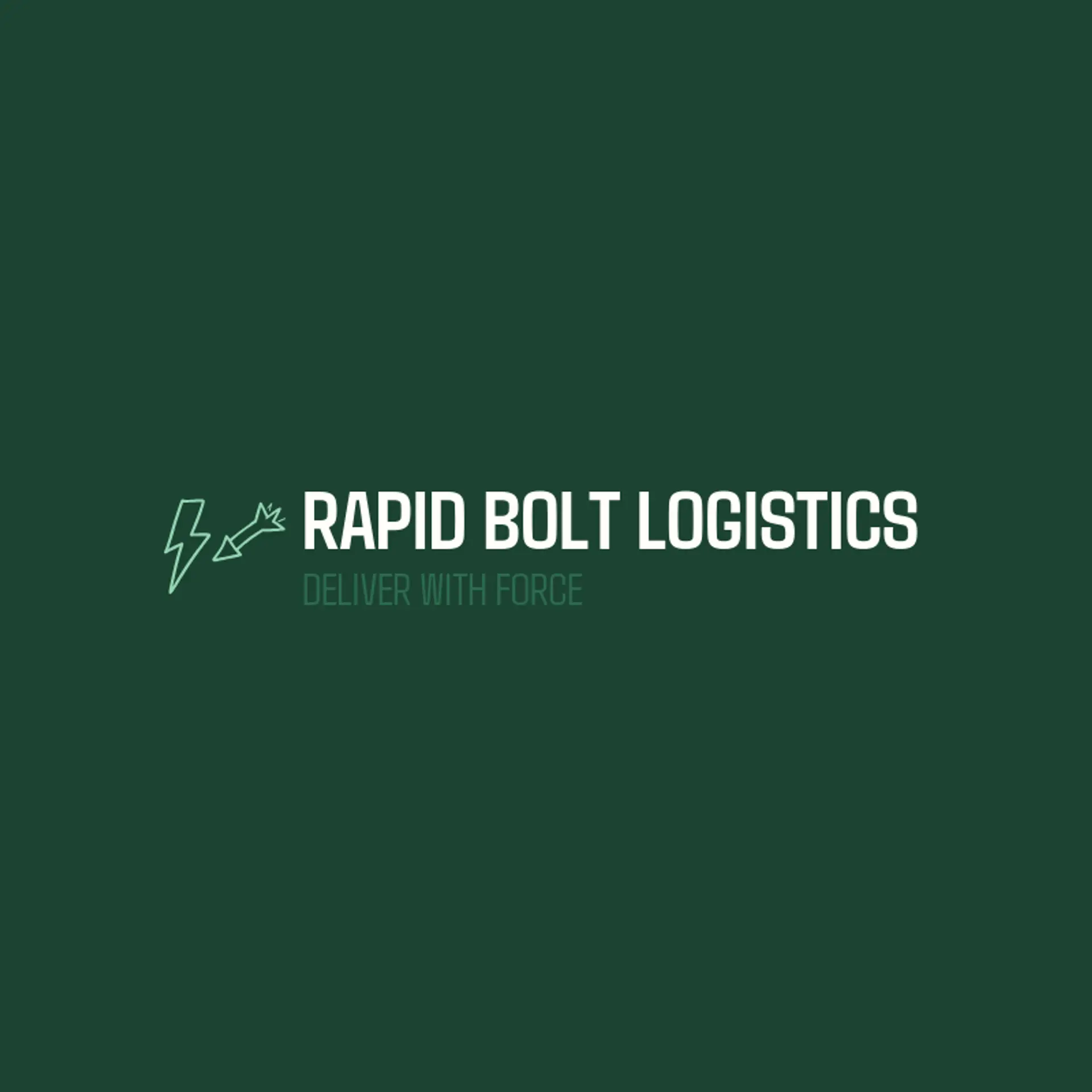 Rapid Bolt Logistics logo for lightning