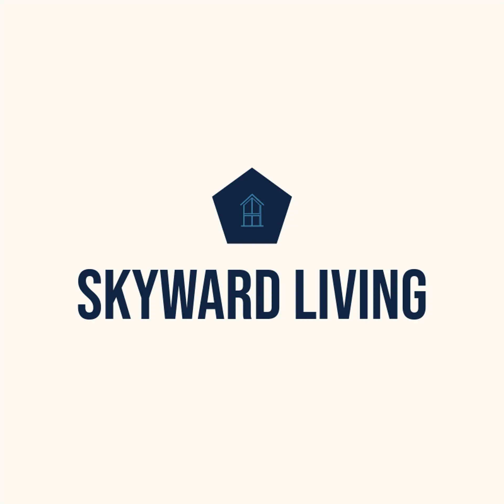 Skyward Living logo for house