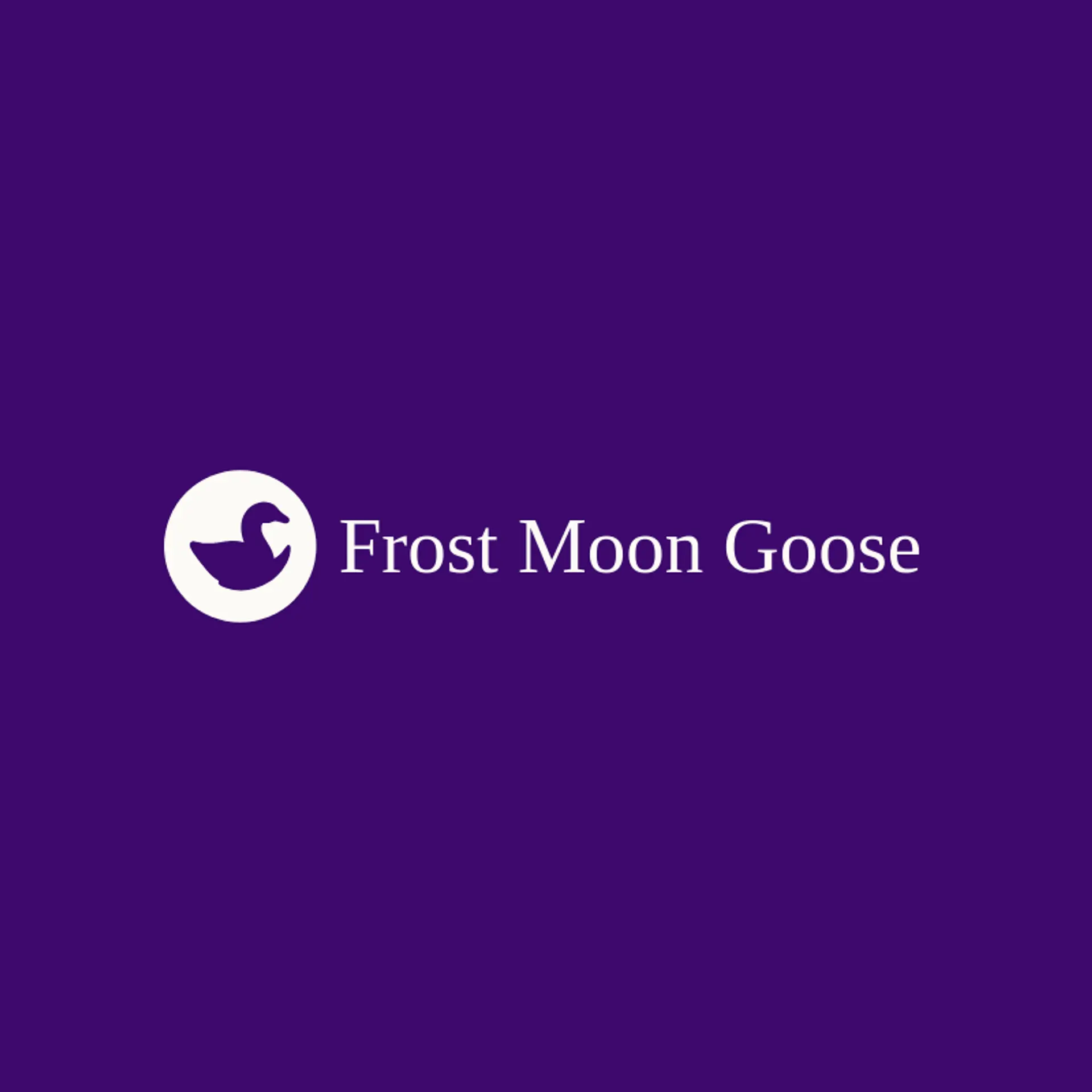 Frost Moon Goose logo for goose