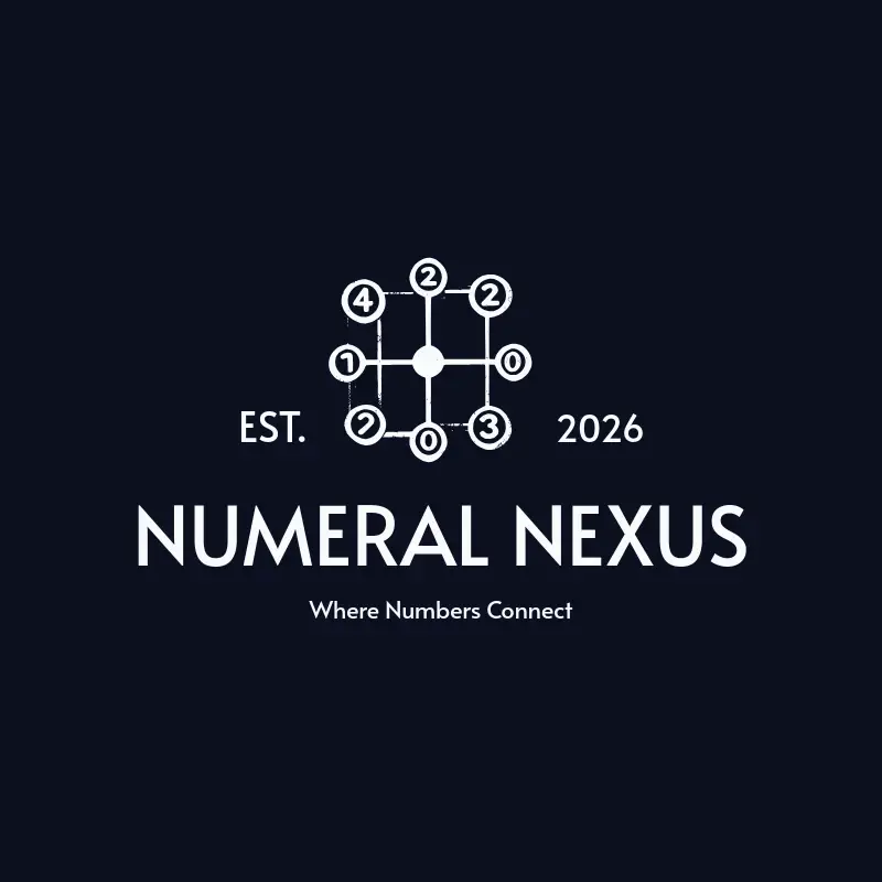 The bookkeeping name Numeral Nexus as a branded logo with a single color icon