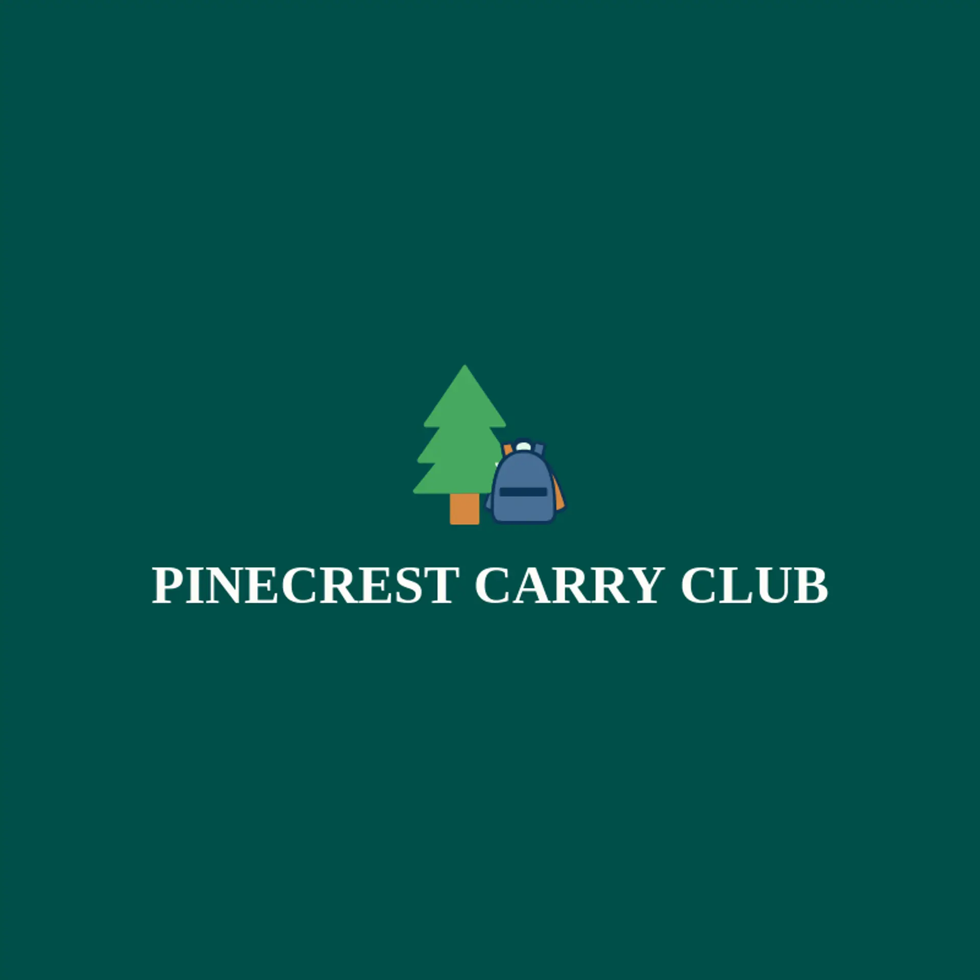 Pinecrest Carry Club logo for backpack