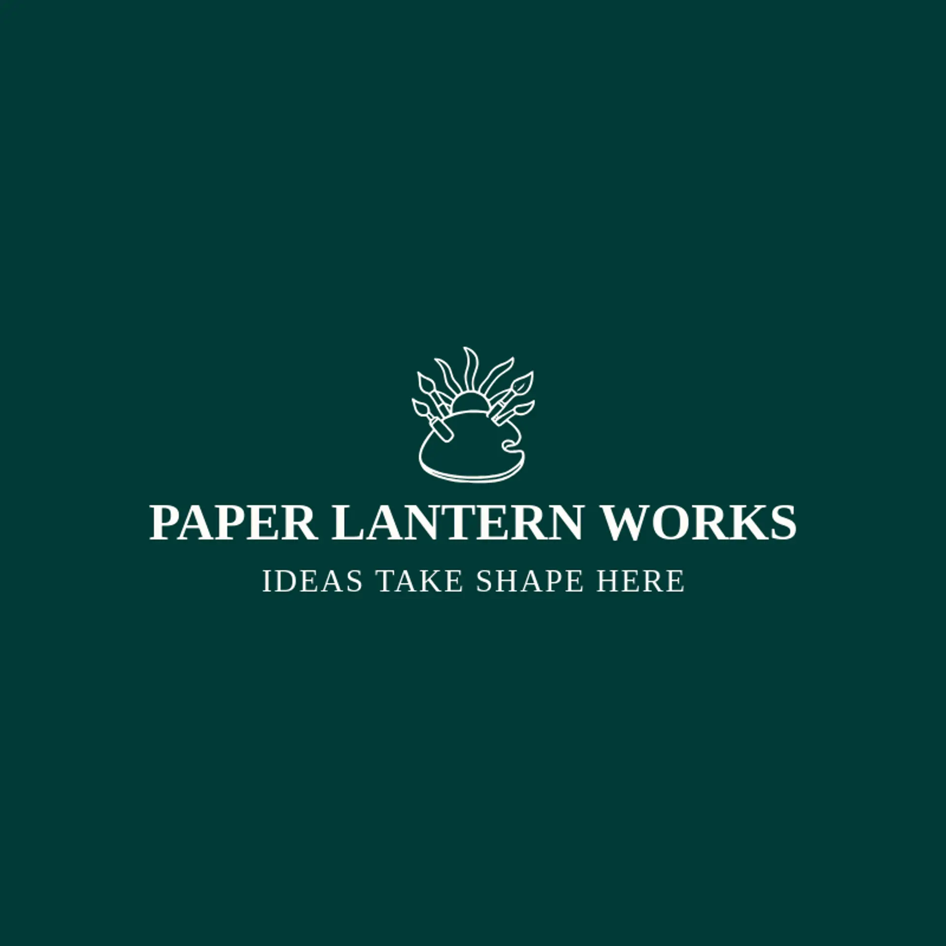 Paper Lantern Works logo for artistic