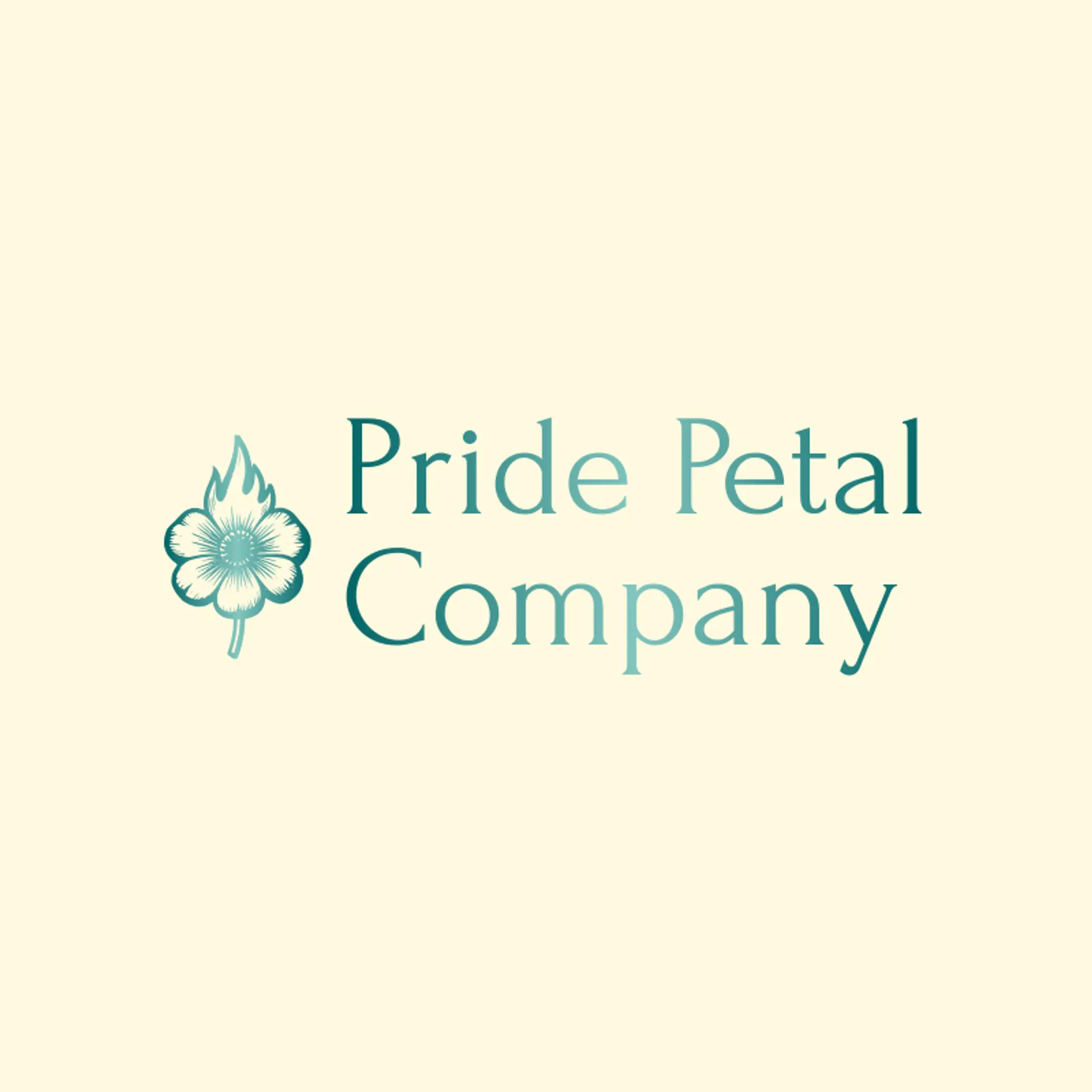 Pride Petal Company logo for pride