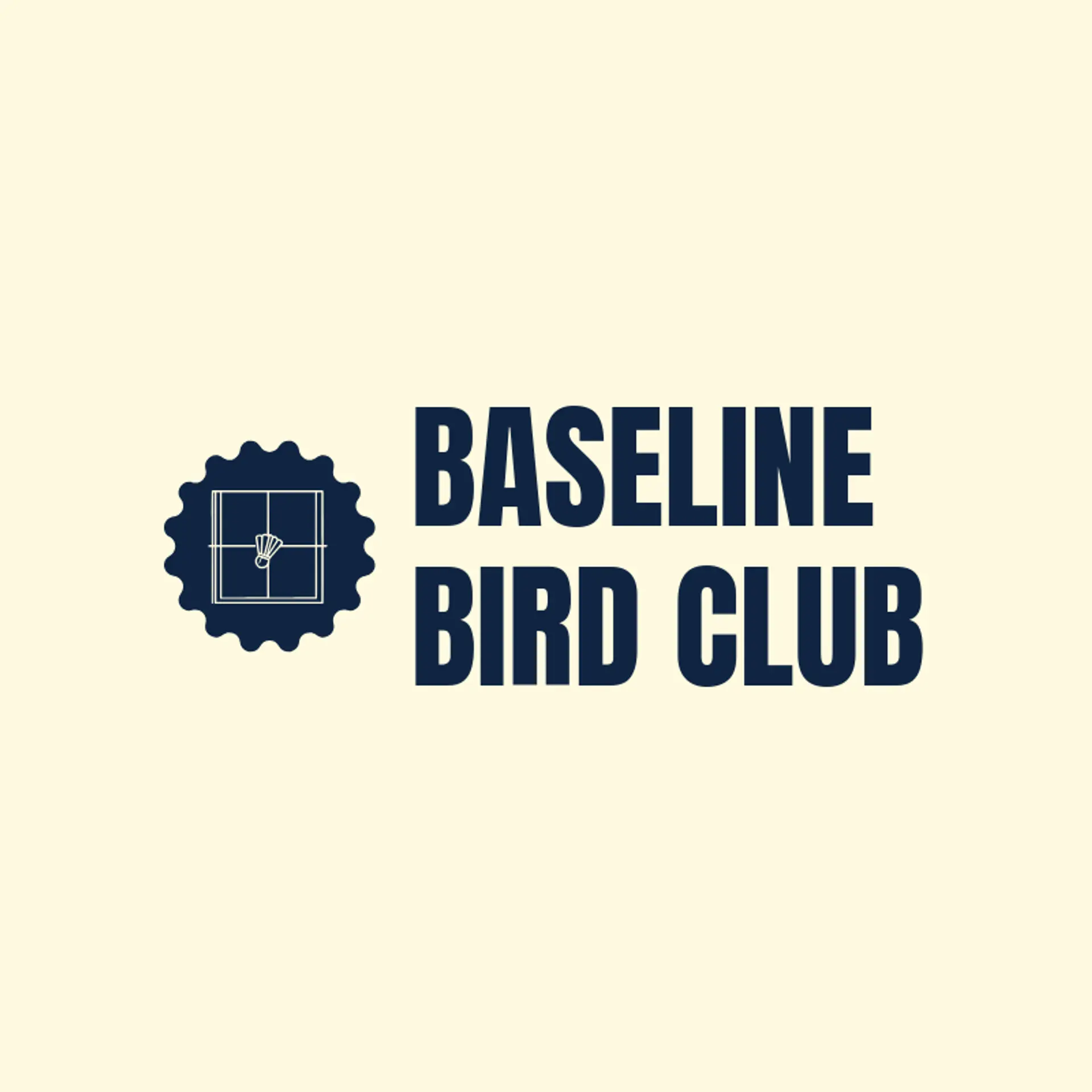 Baseline Bird Club logo for badminton