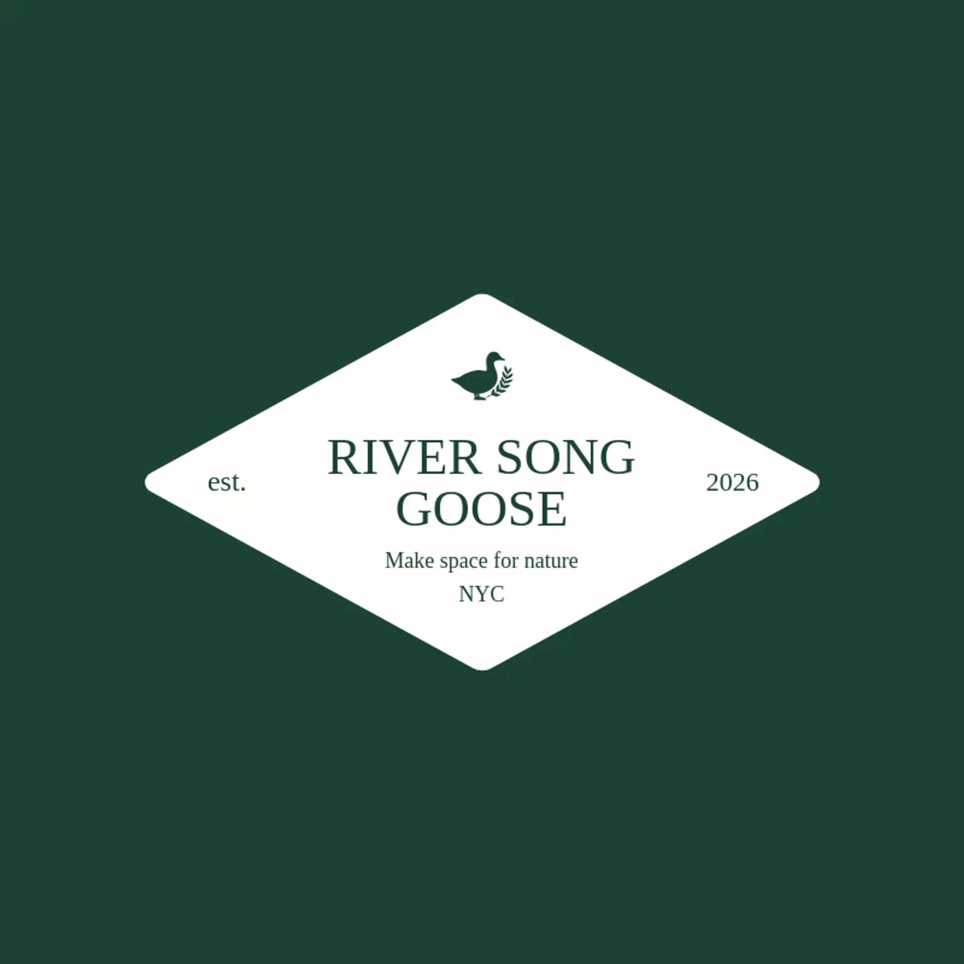 River Song Goose logo for goose