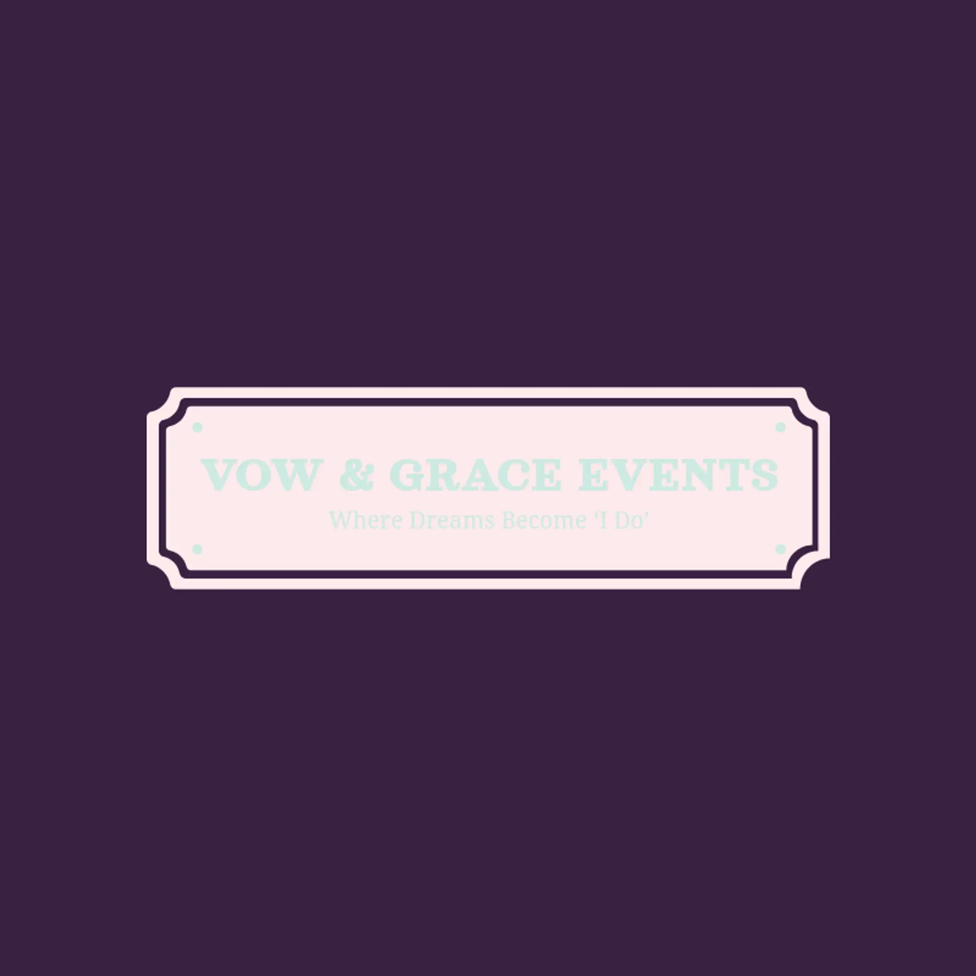 Blissful Vows logo for wedding service