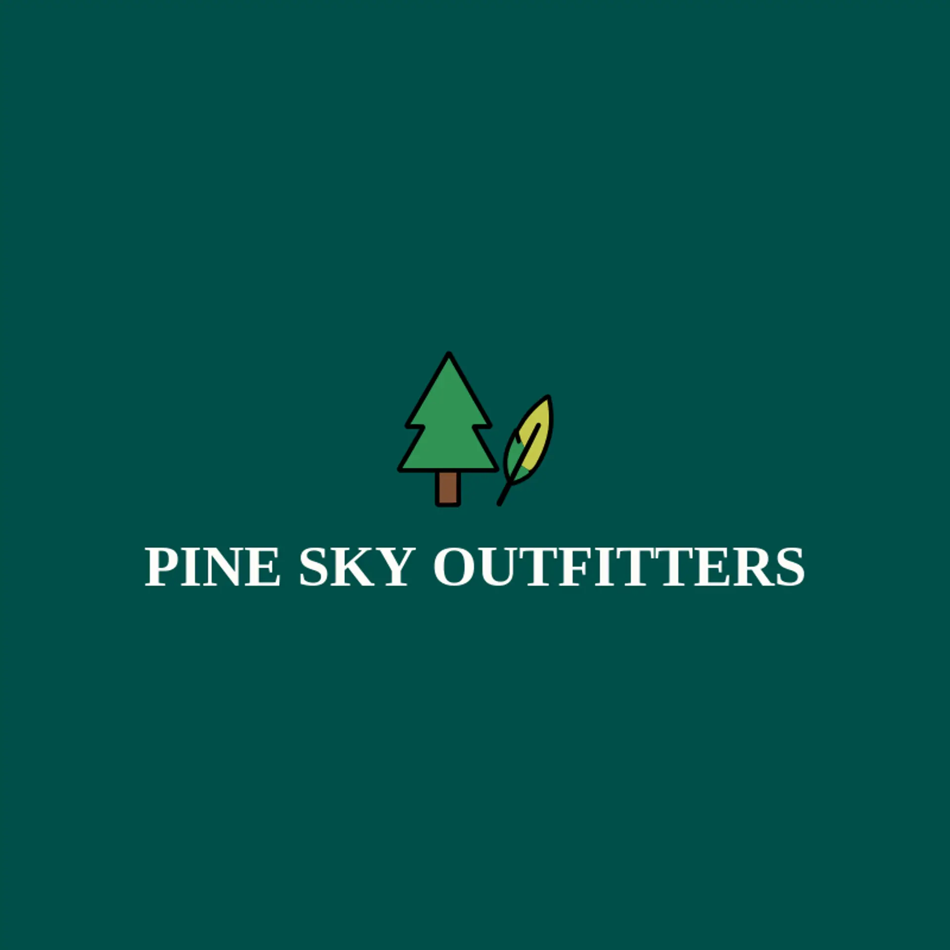 Pine Sky Outfitters logo for native american
