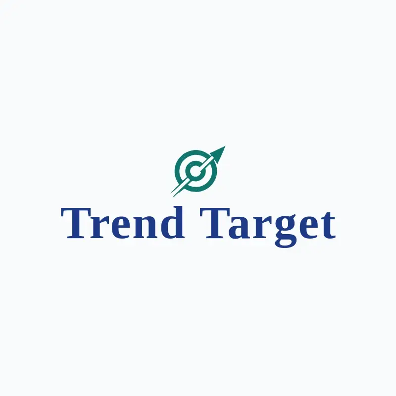 The digital marketing company name Trend Target as a branded logo with a single color icon