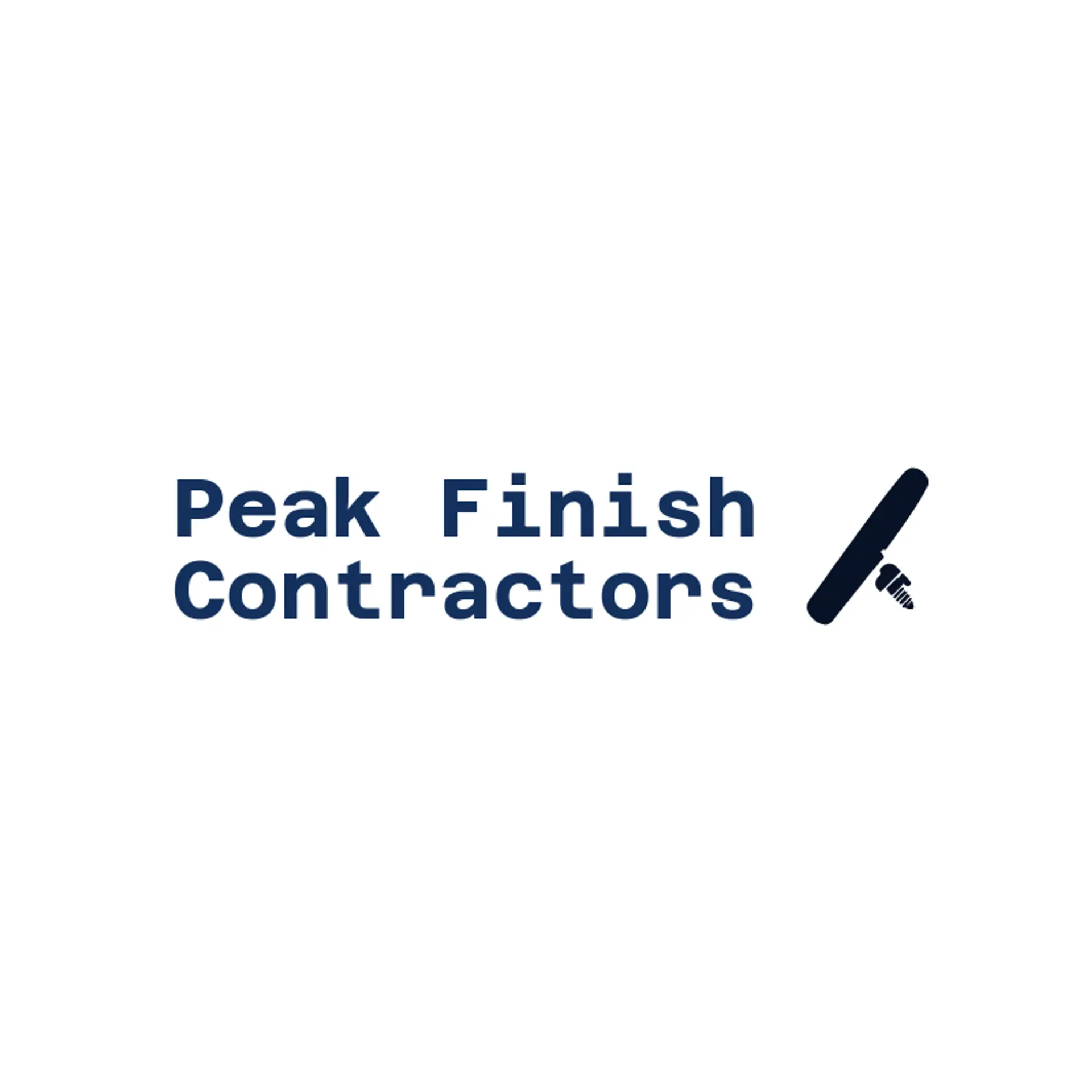Peak Finish Contractors logo for drywall