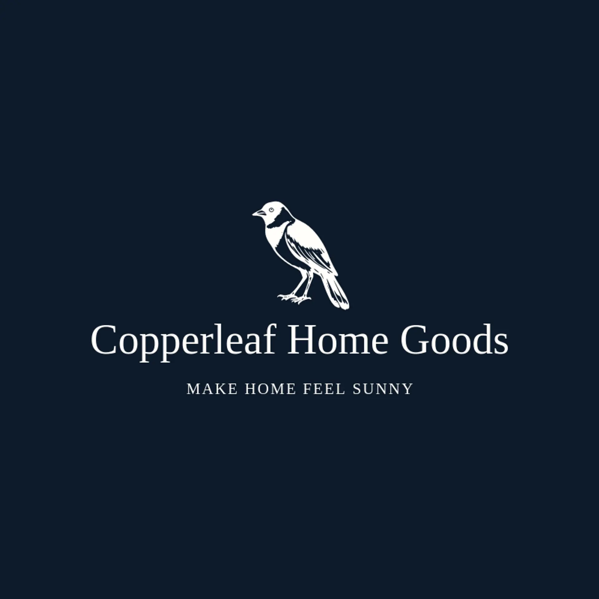 Copperleaf Home Goods logo for robin
