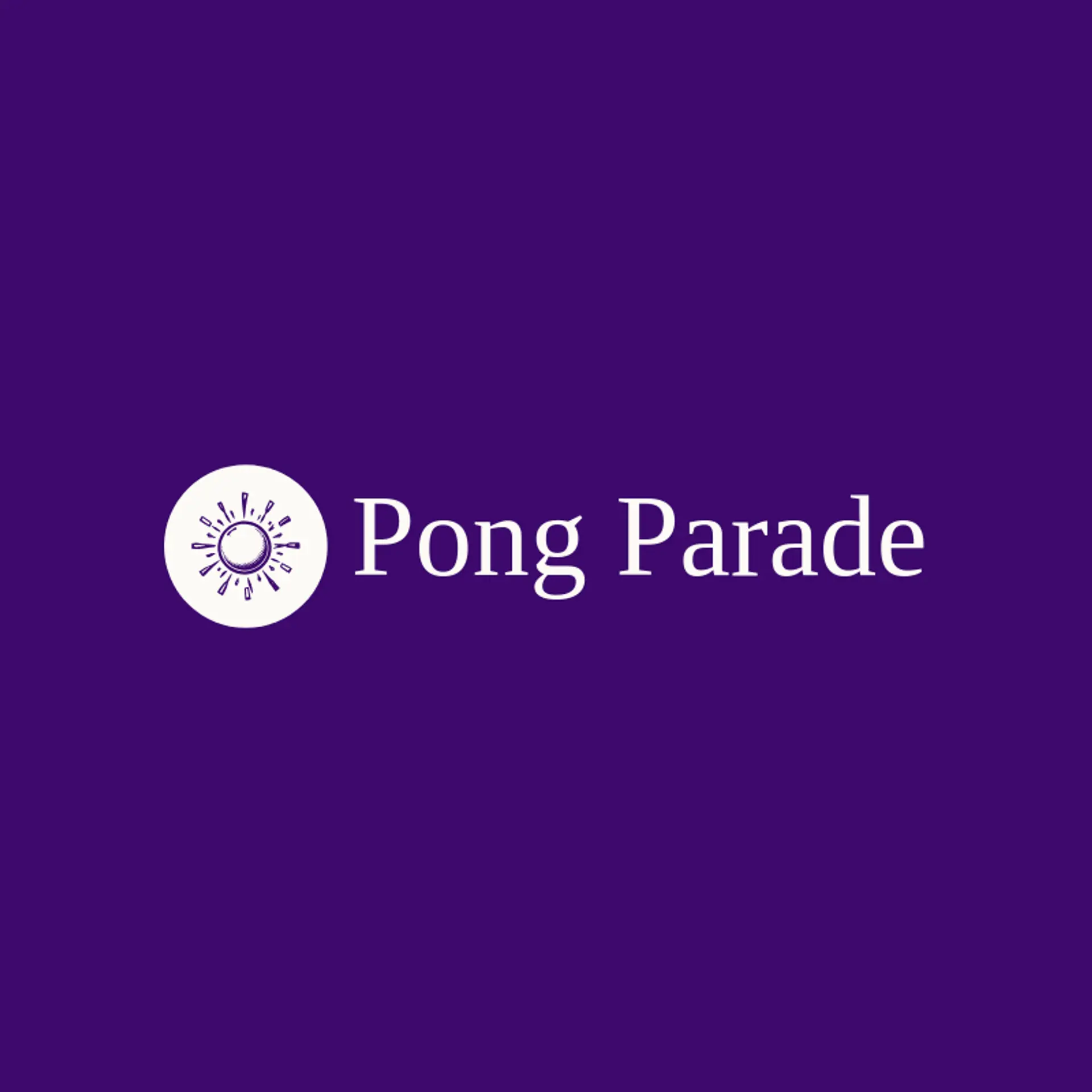 Pong Parade logo for ping pong
