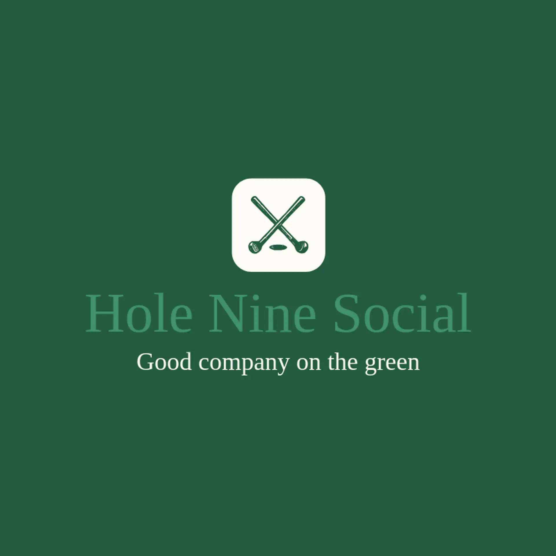 Hole Nine Social logo for hole