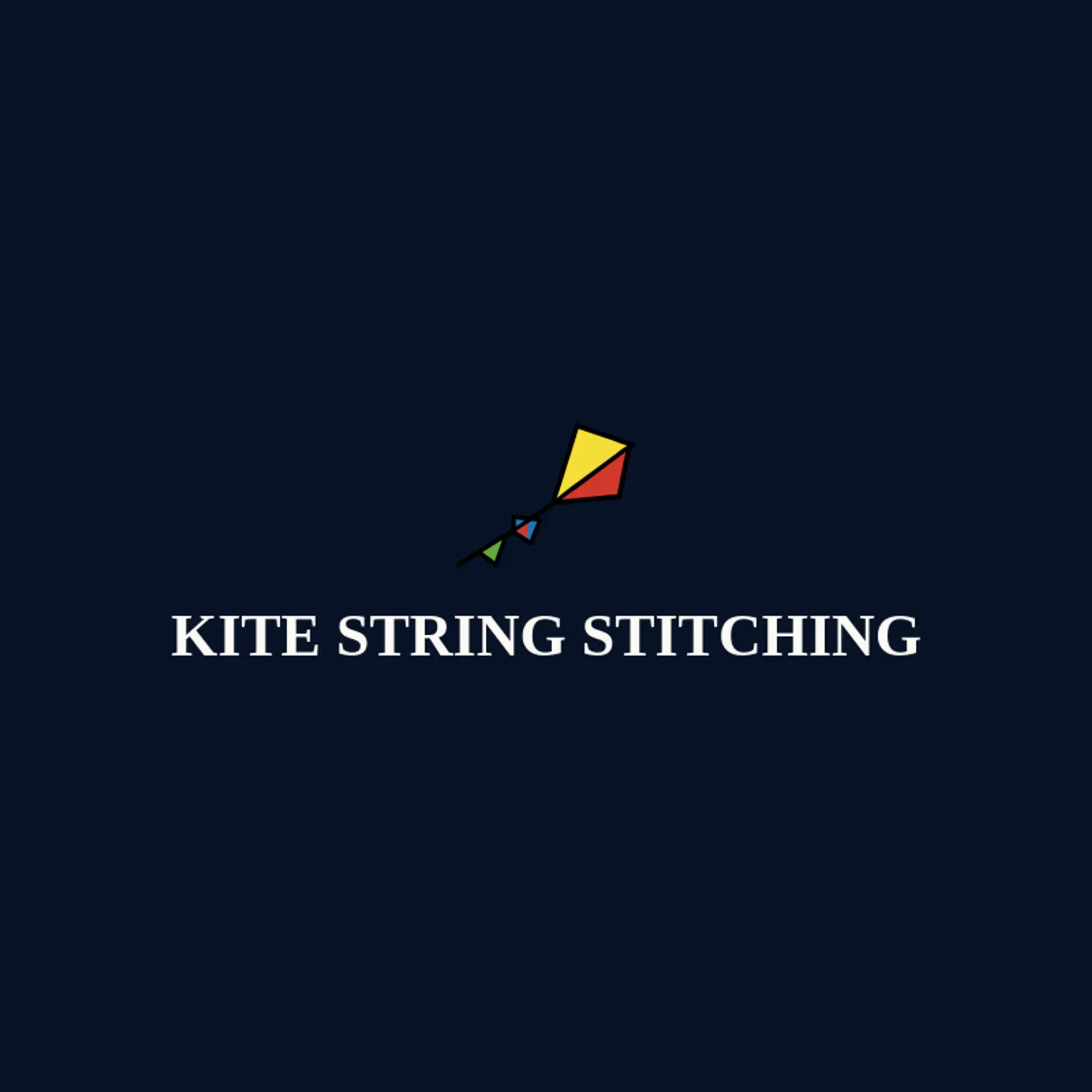 Kite String Stitching logo for sewing