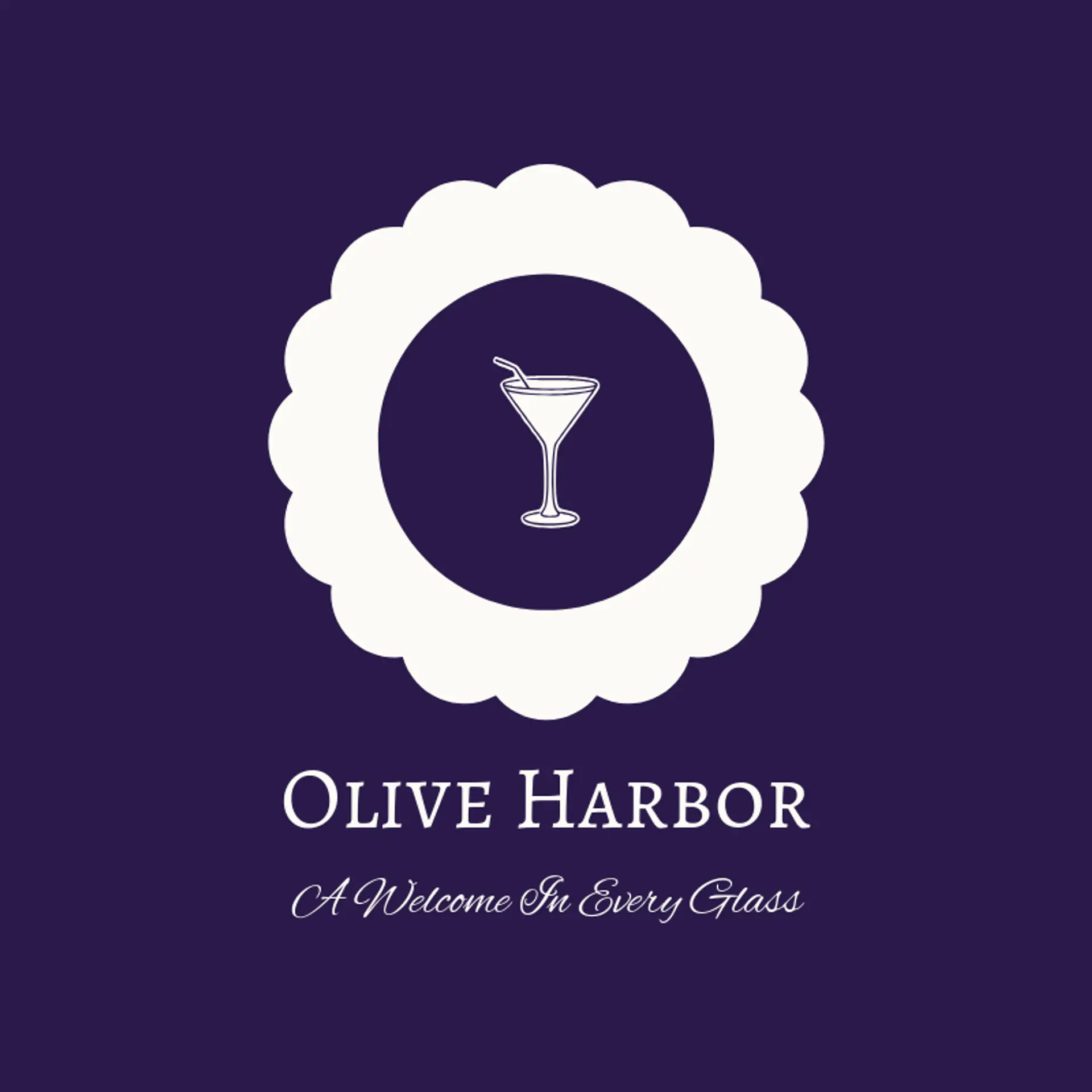 Olive Harbor logo for martini