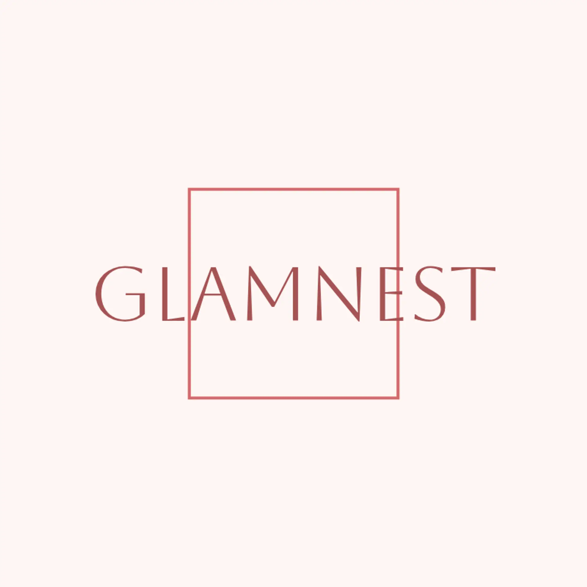 GlamNest logo for fashion clothing
