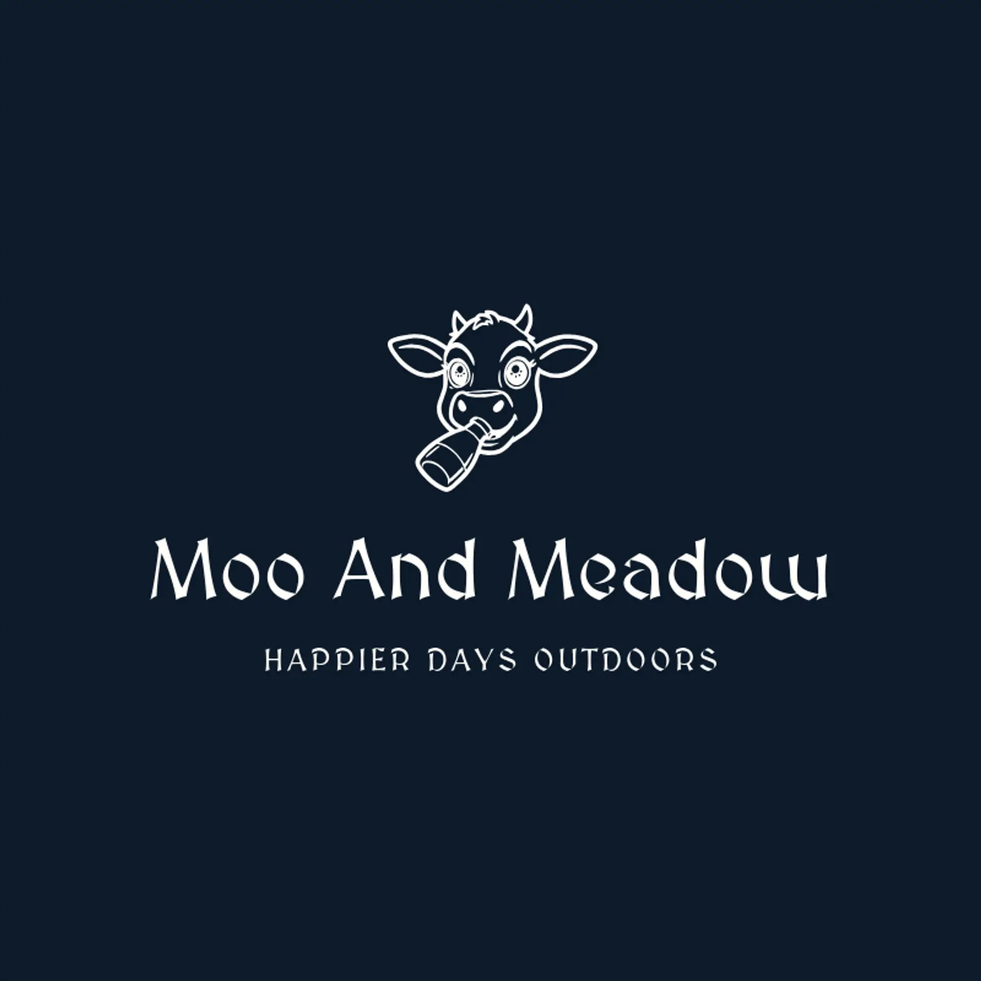 Moo and Meadow logo for cow