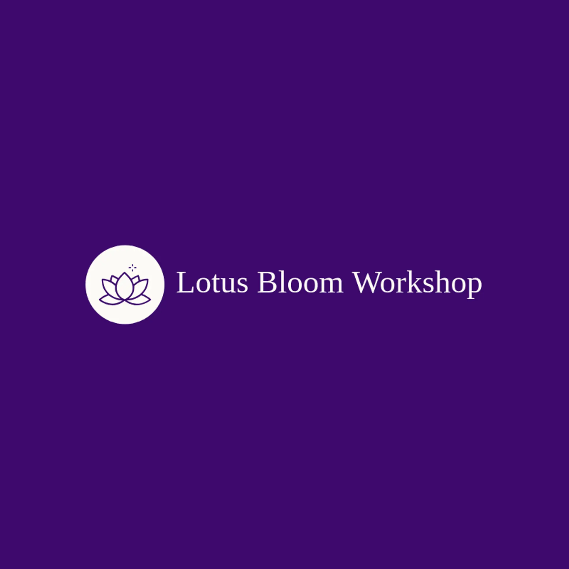 Lotus Bloom Workshop logo for lotus flower