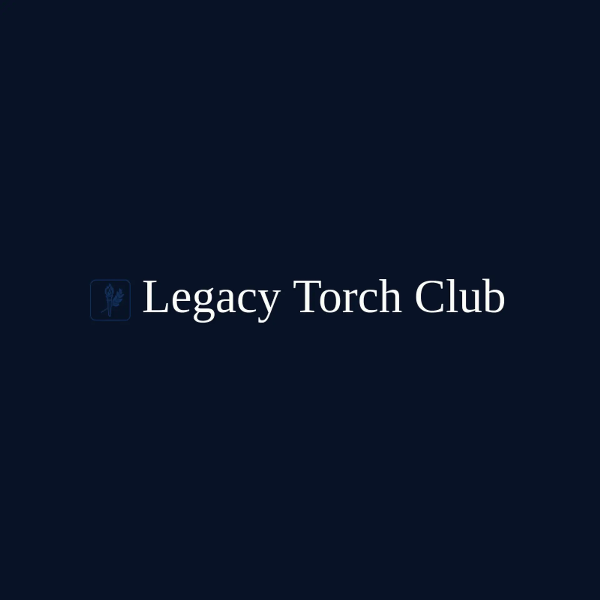 Legacy Torch Club logo for fraternity
