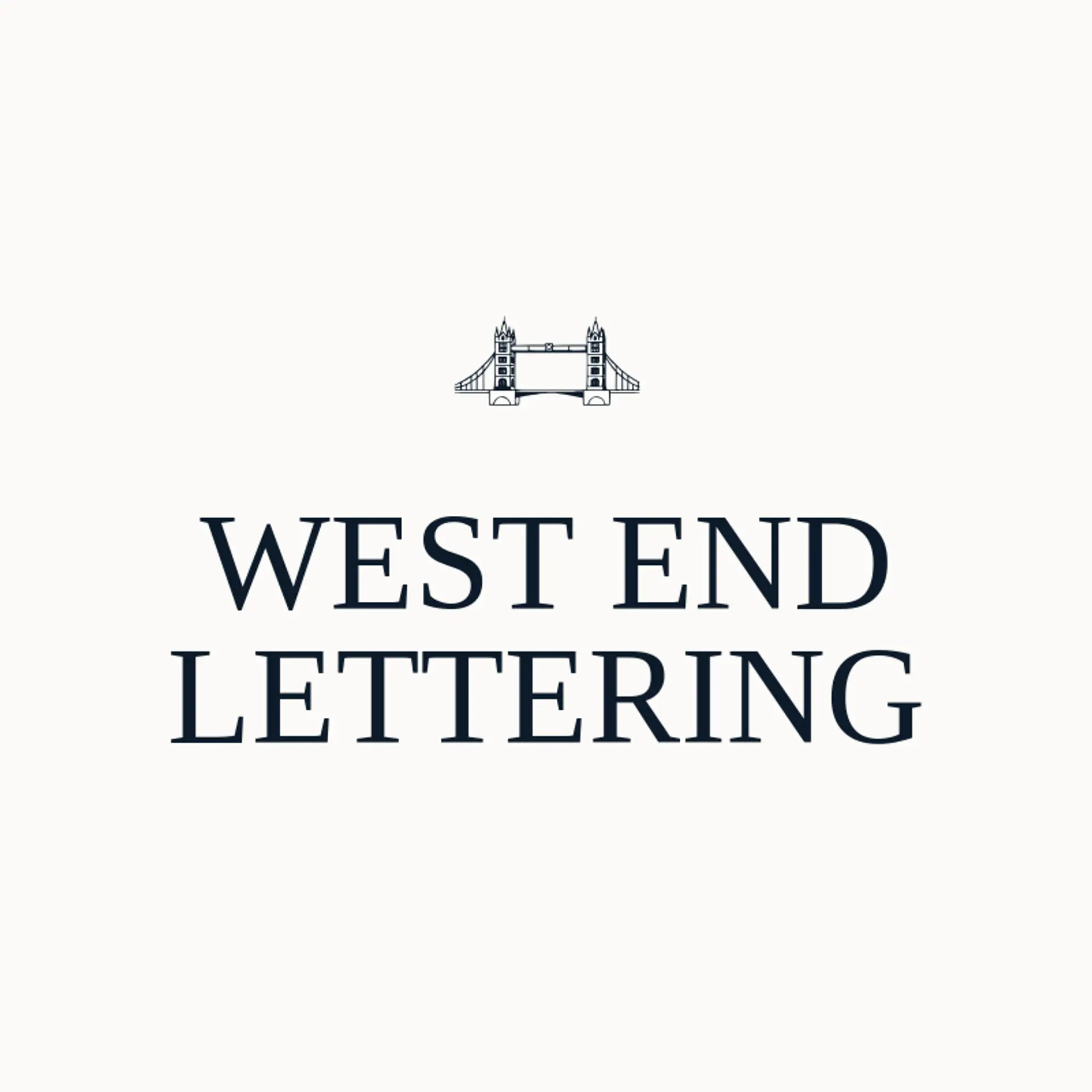 West End Lettering logo for london