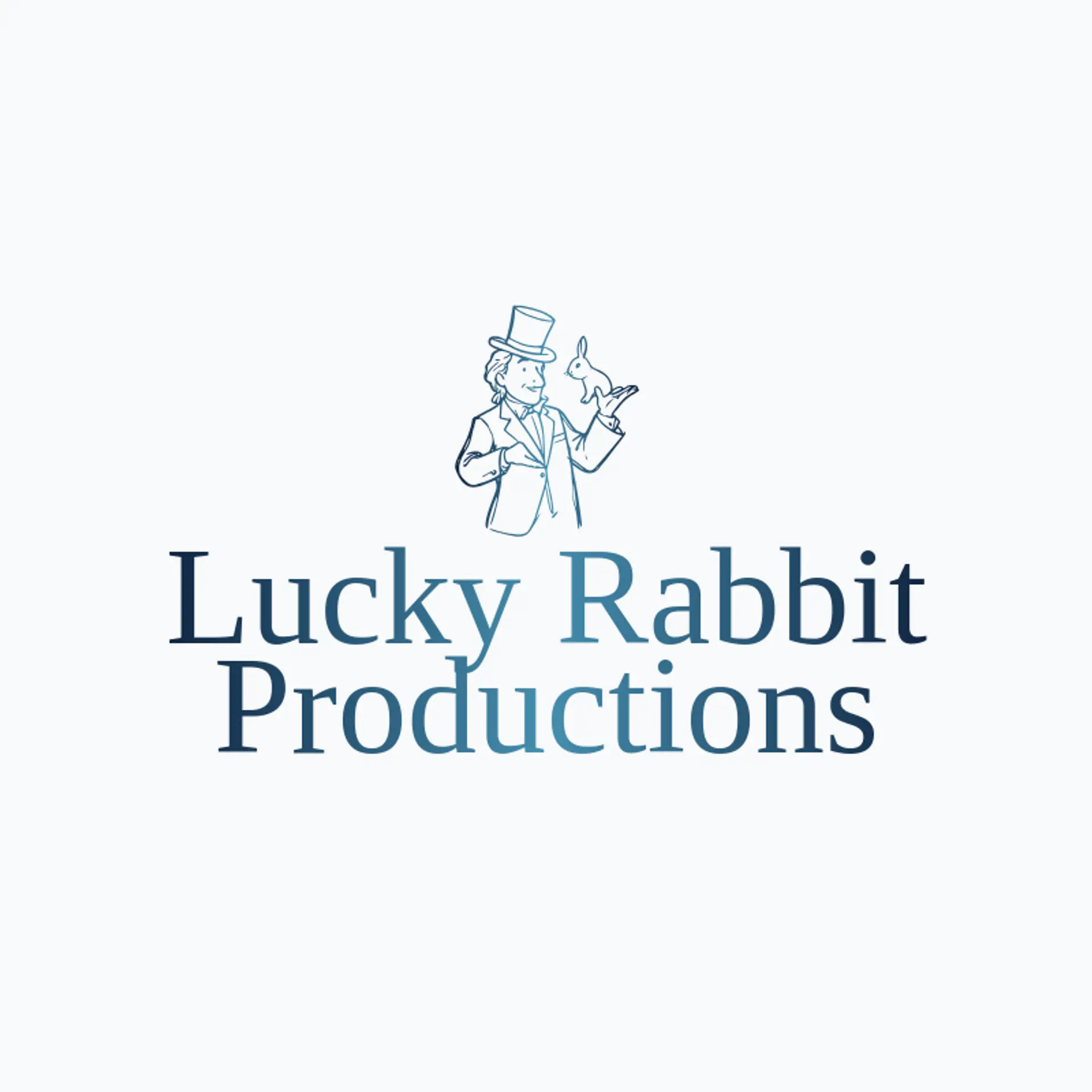 Lucky Rabbit Productions logo for magician