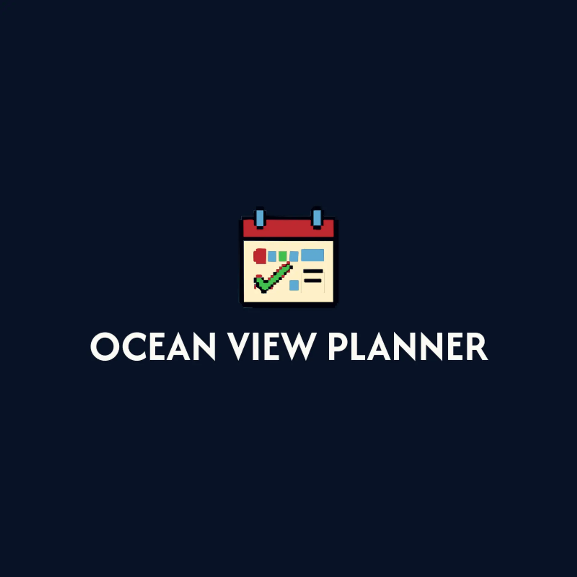 Ocean View Planner logo for booking