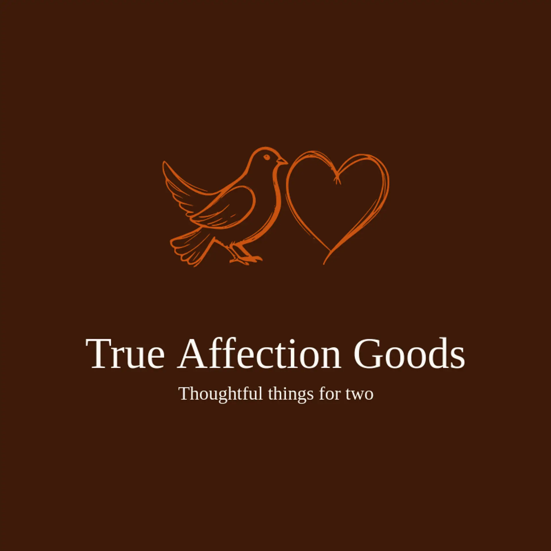 True Affection Goods logo for valentine