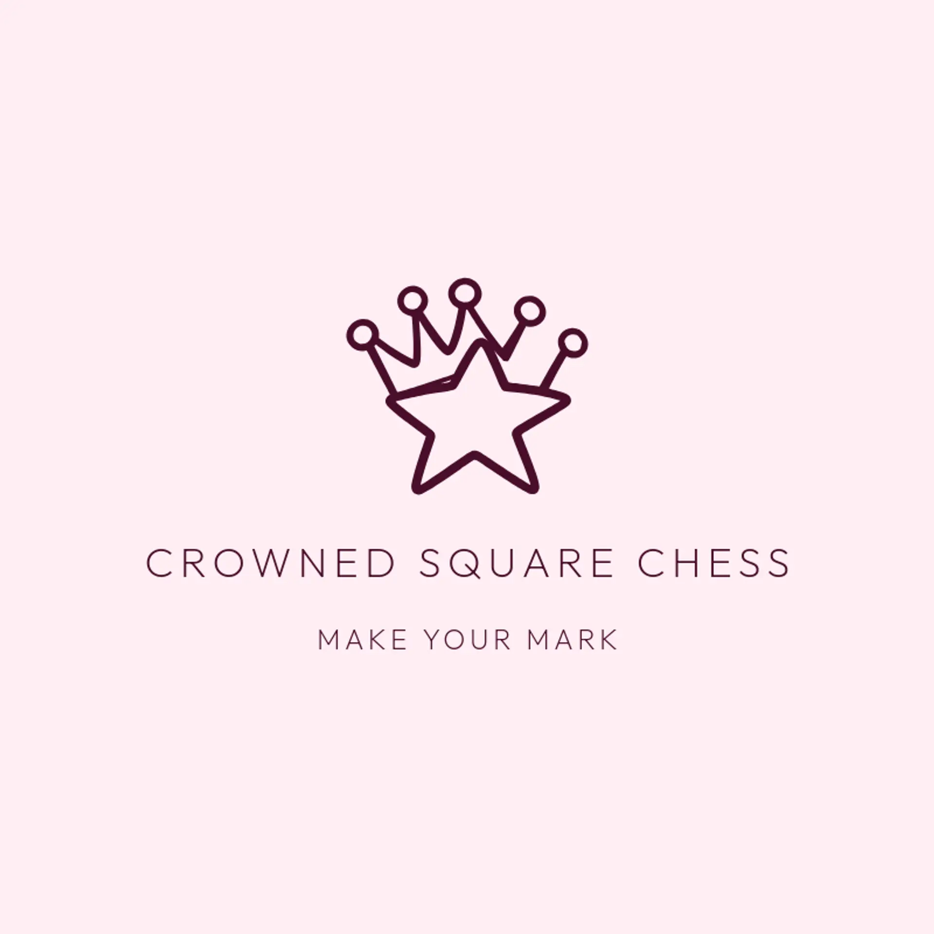 Crowned Square Chess logo for chess