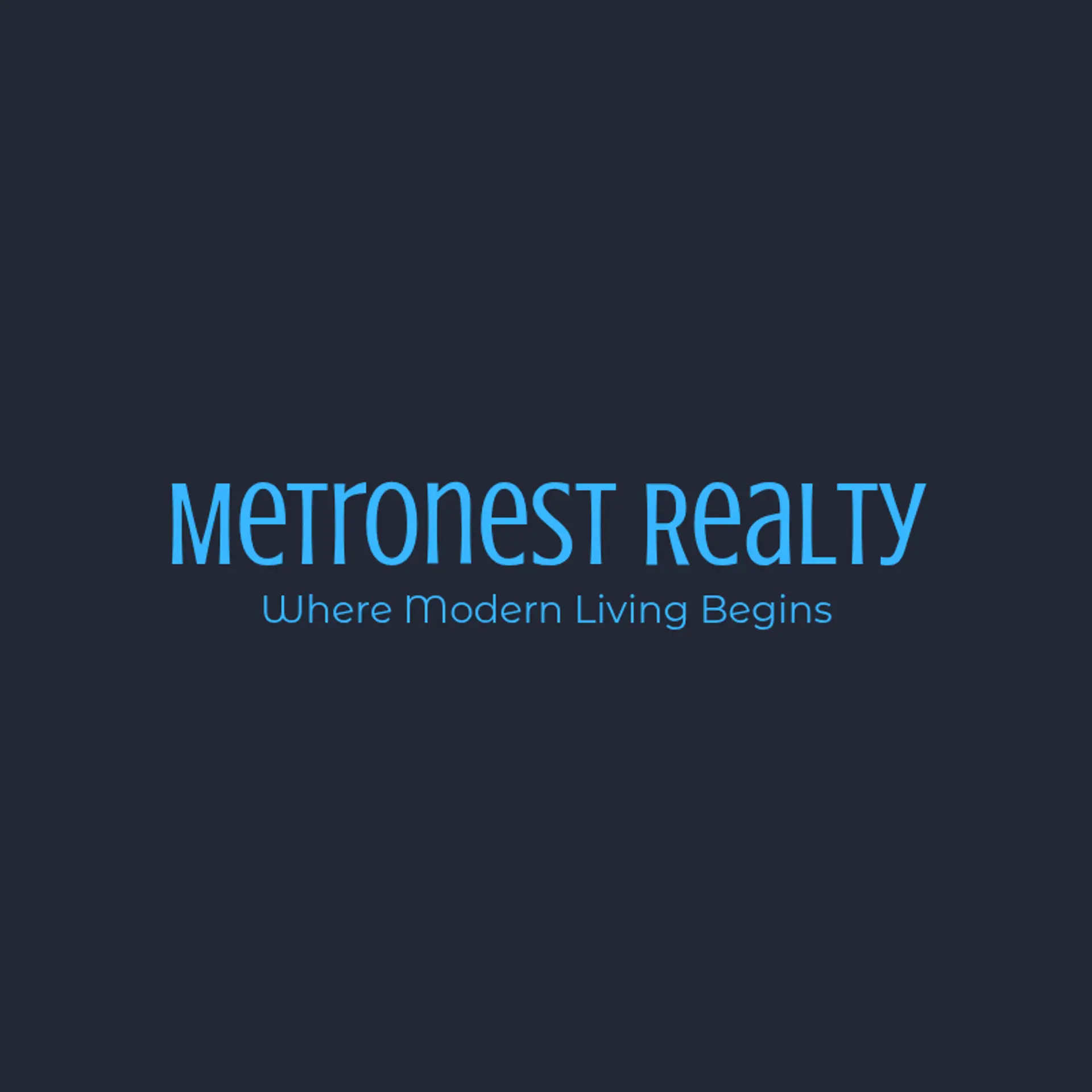 MetroNest Realty logo for modern real estate