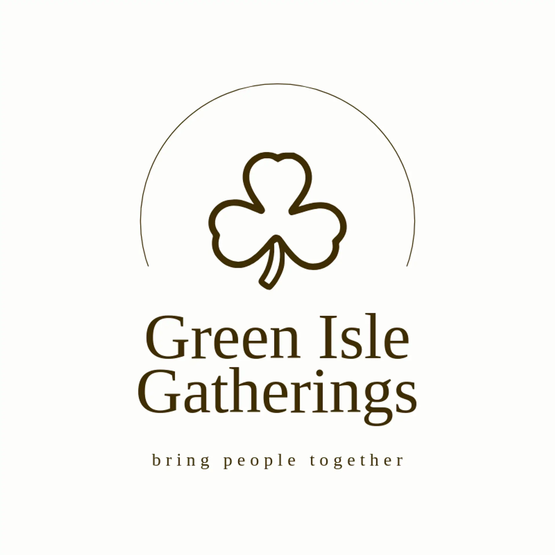 Green Isle Gatherings logo for irish