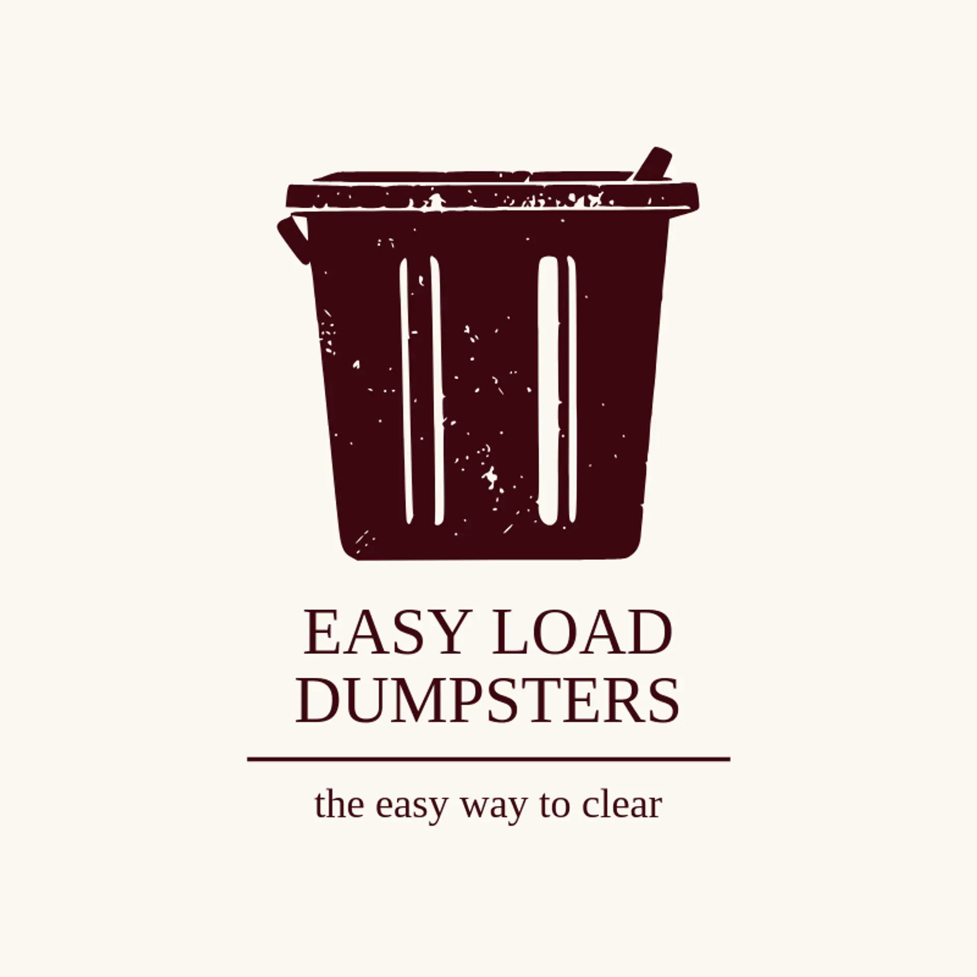 Easy Load Dumpsters logo for dumpster