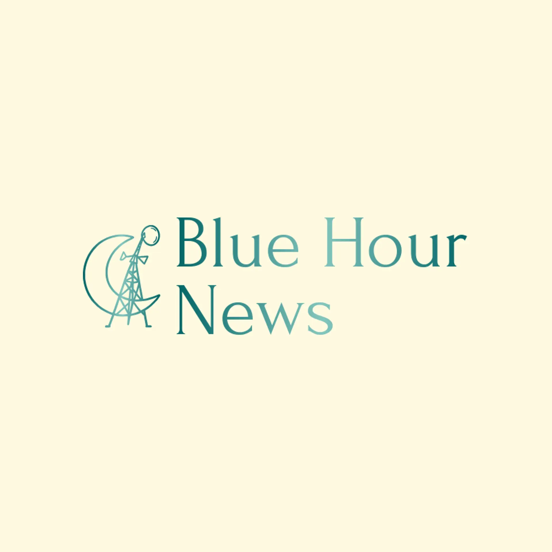 Blue Hour News logo for news channel