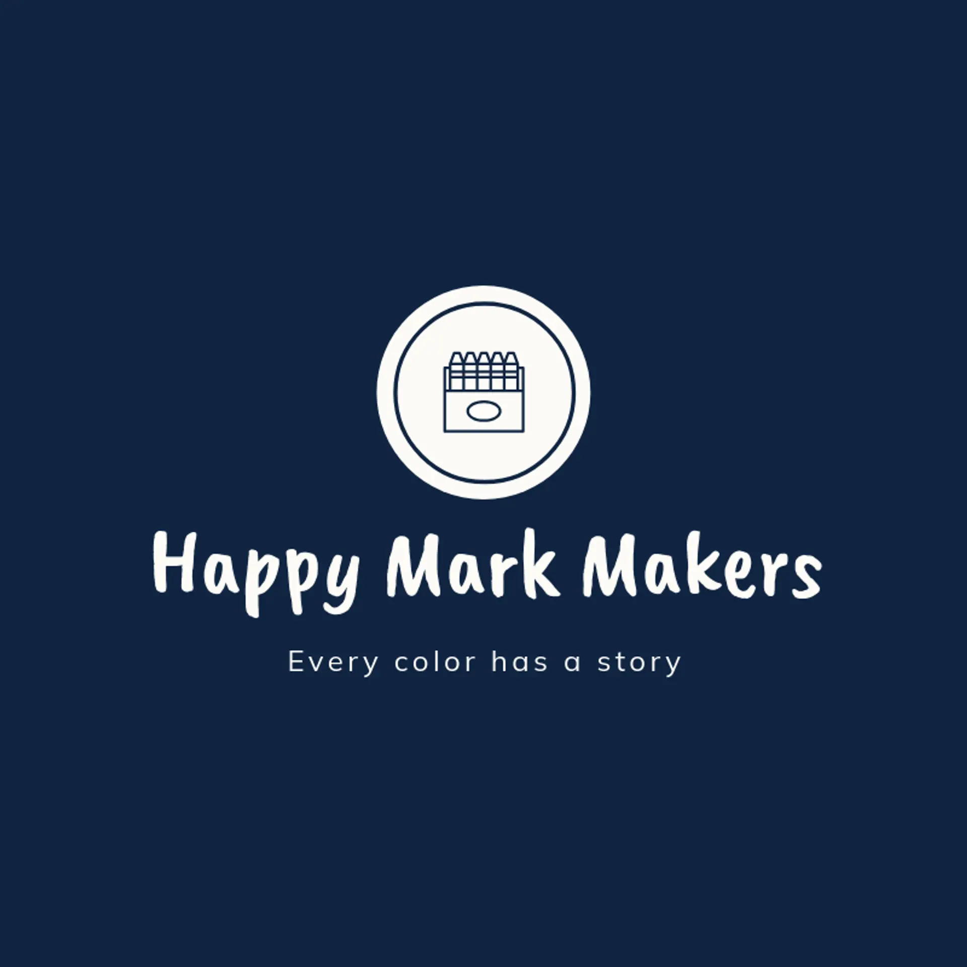 Happy Mark Makers logo for crayon