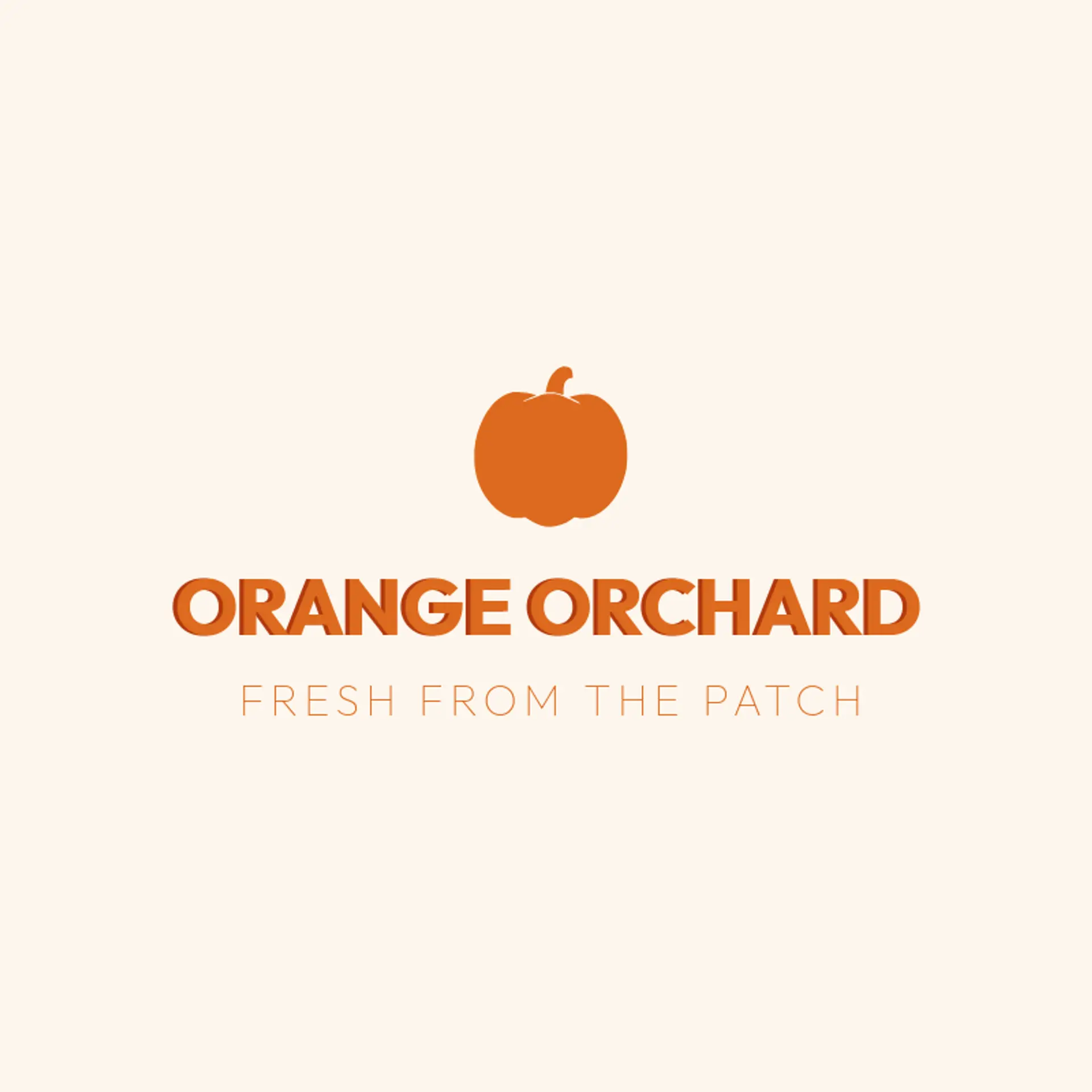 Orange Orchard logo for pumpkin