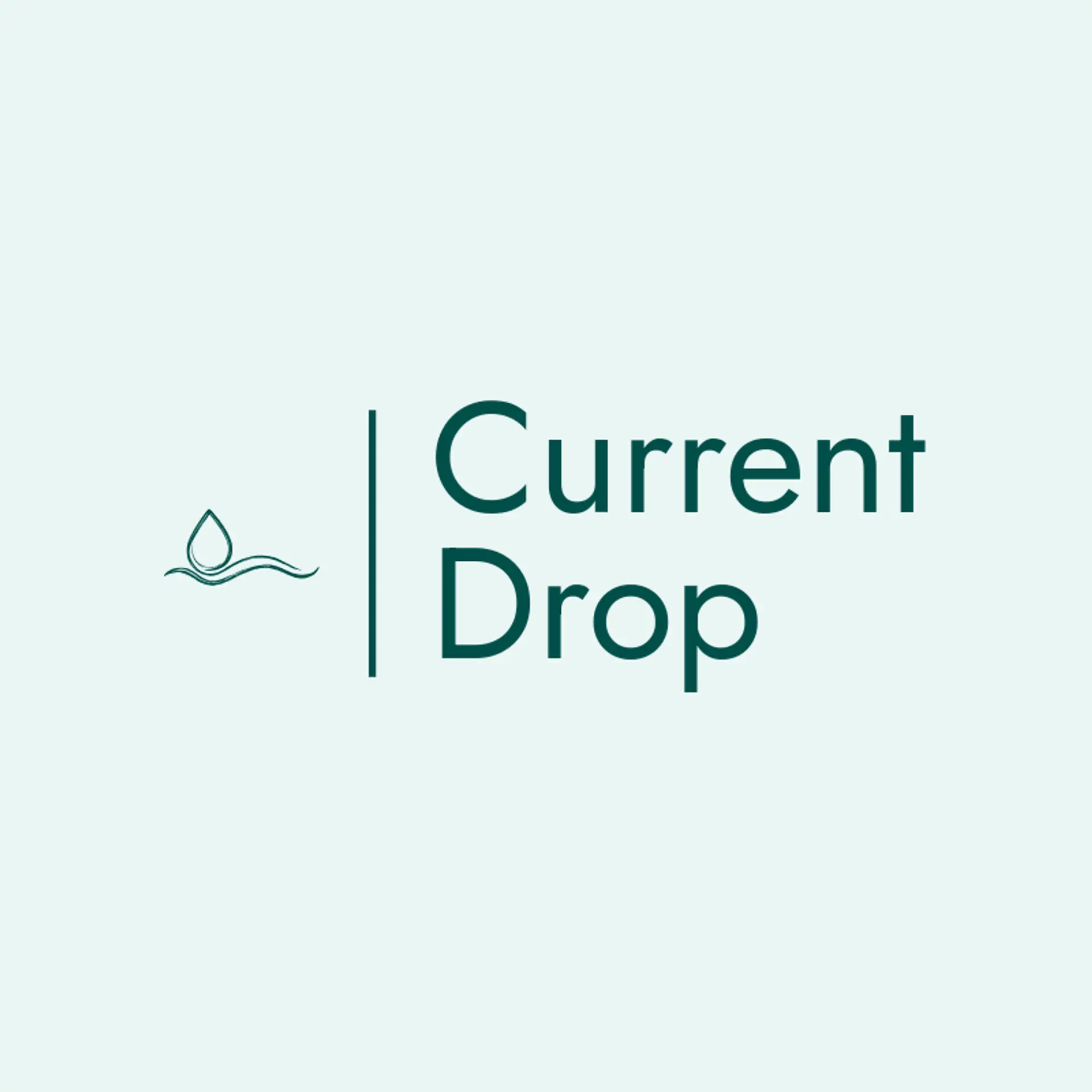Current Drop logo for water
