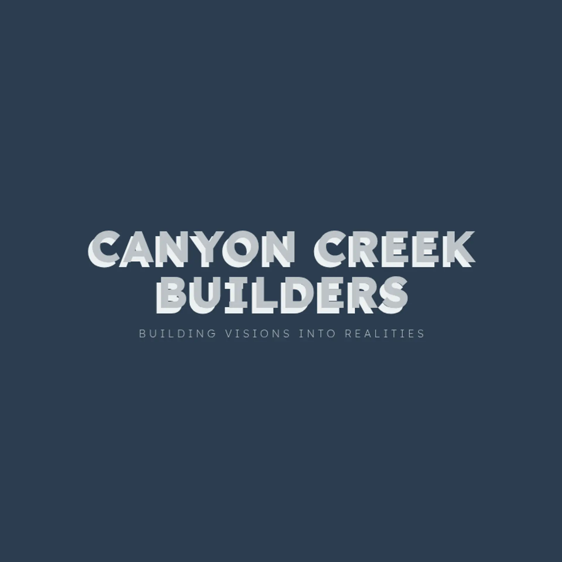 Canyon Creek Builders logo for construction business