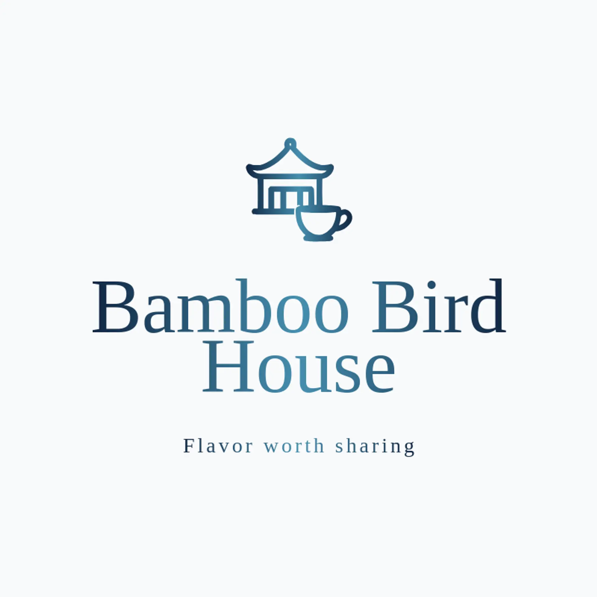Bamboo Bird House logo for chinese restaurant
