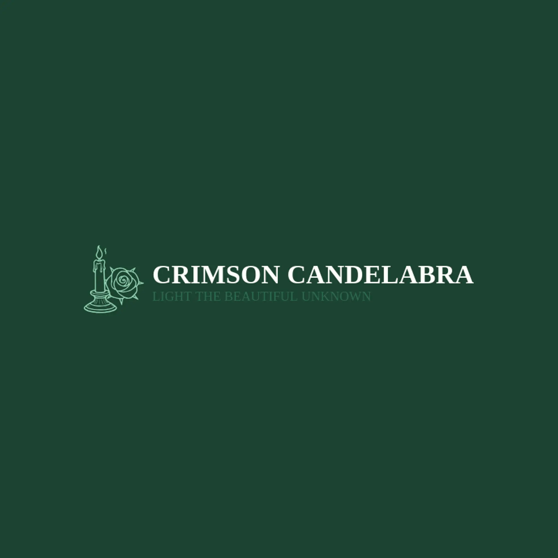 Crimson Candelabra logo for gothic