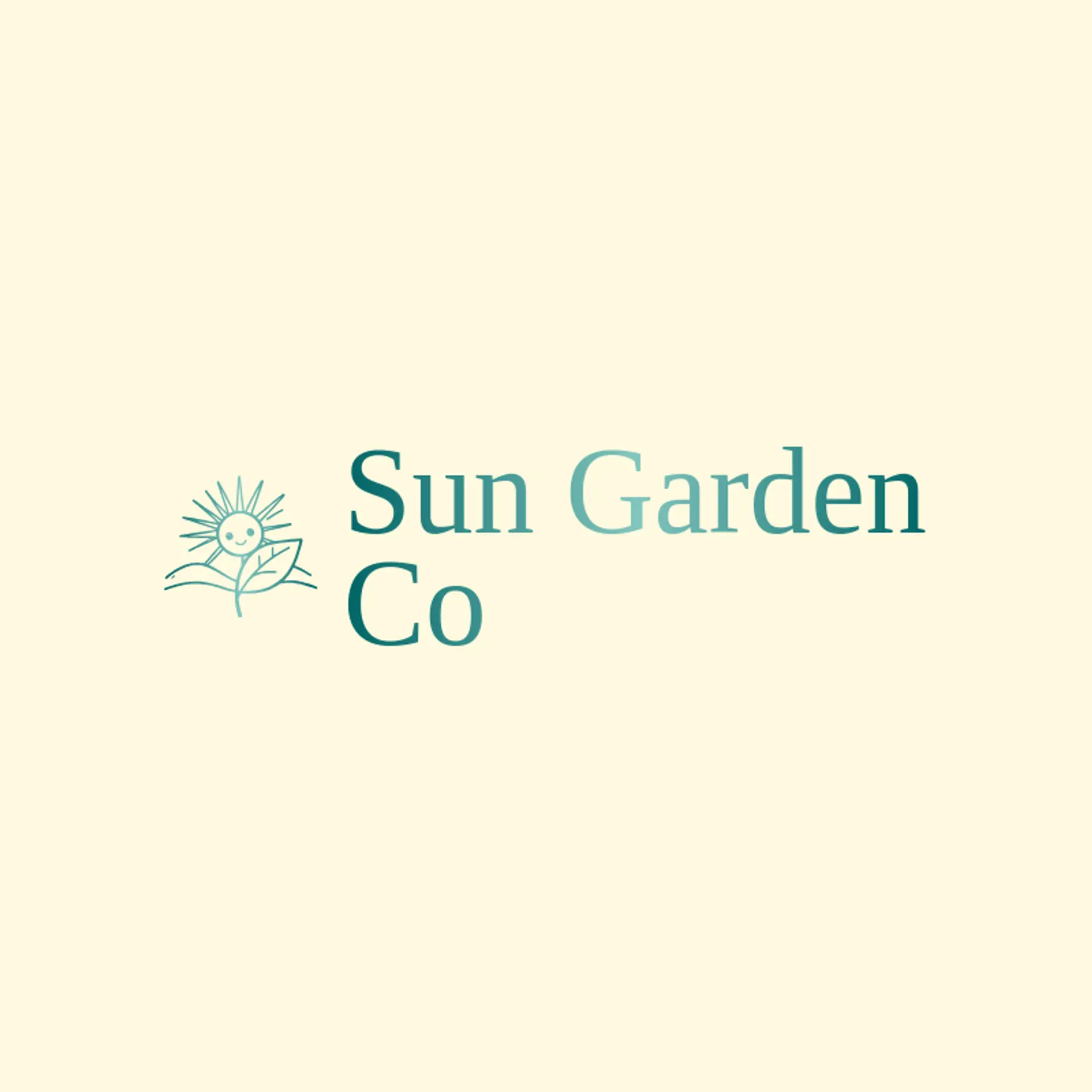 Sun Garden Co logo for landscape