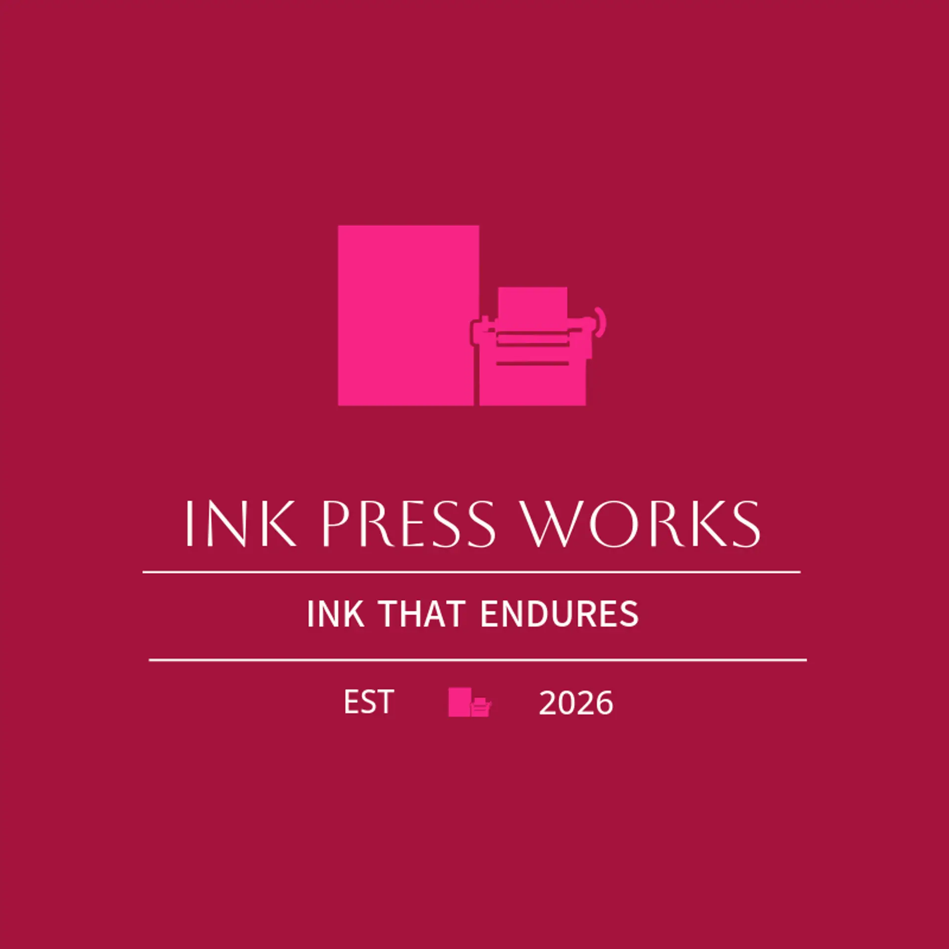 Ink Press Works logo for printing press