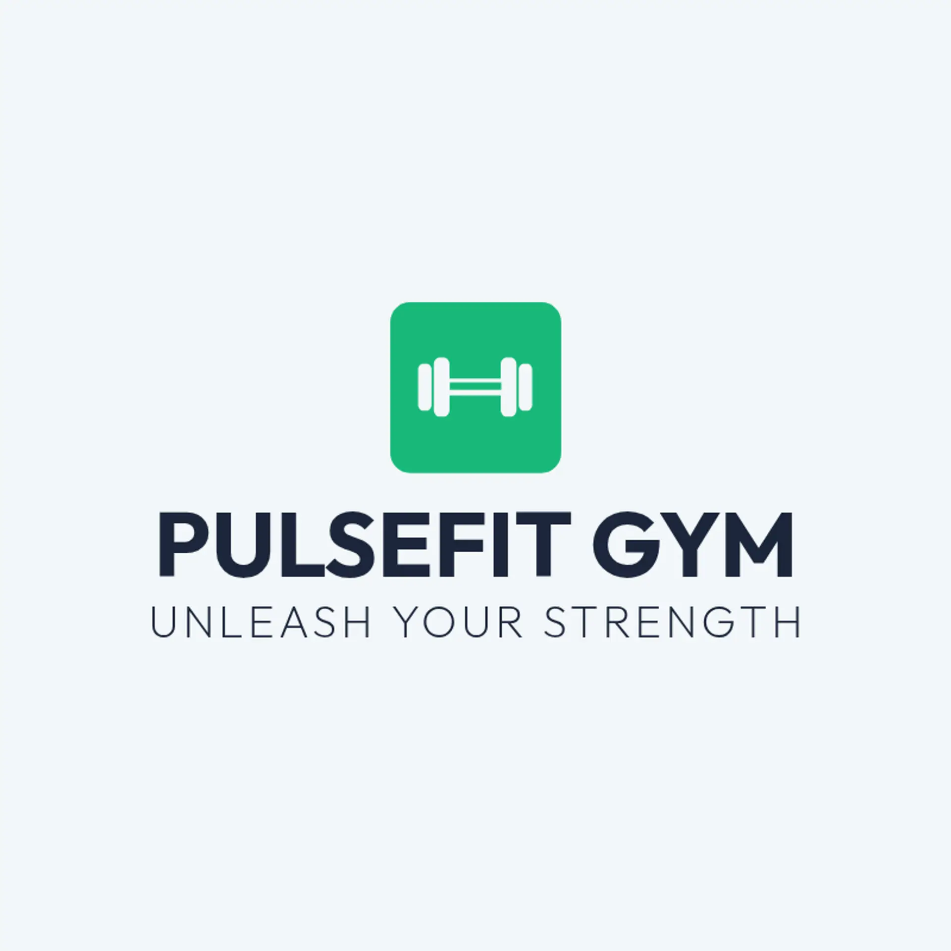 PulseFit Gym logo for fitness gym