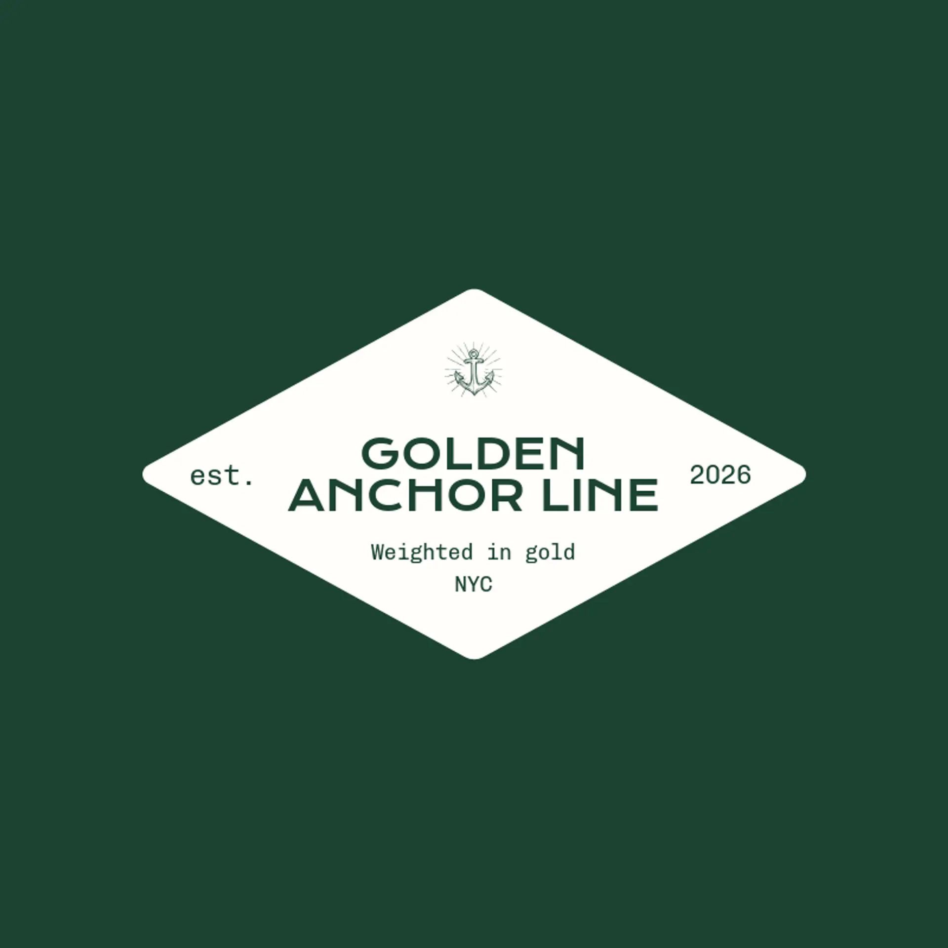 Golden Anchor Line logo for cruise
