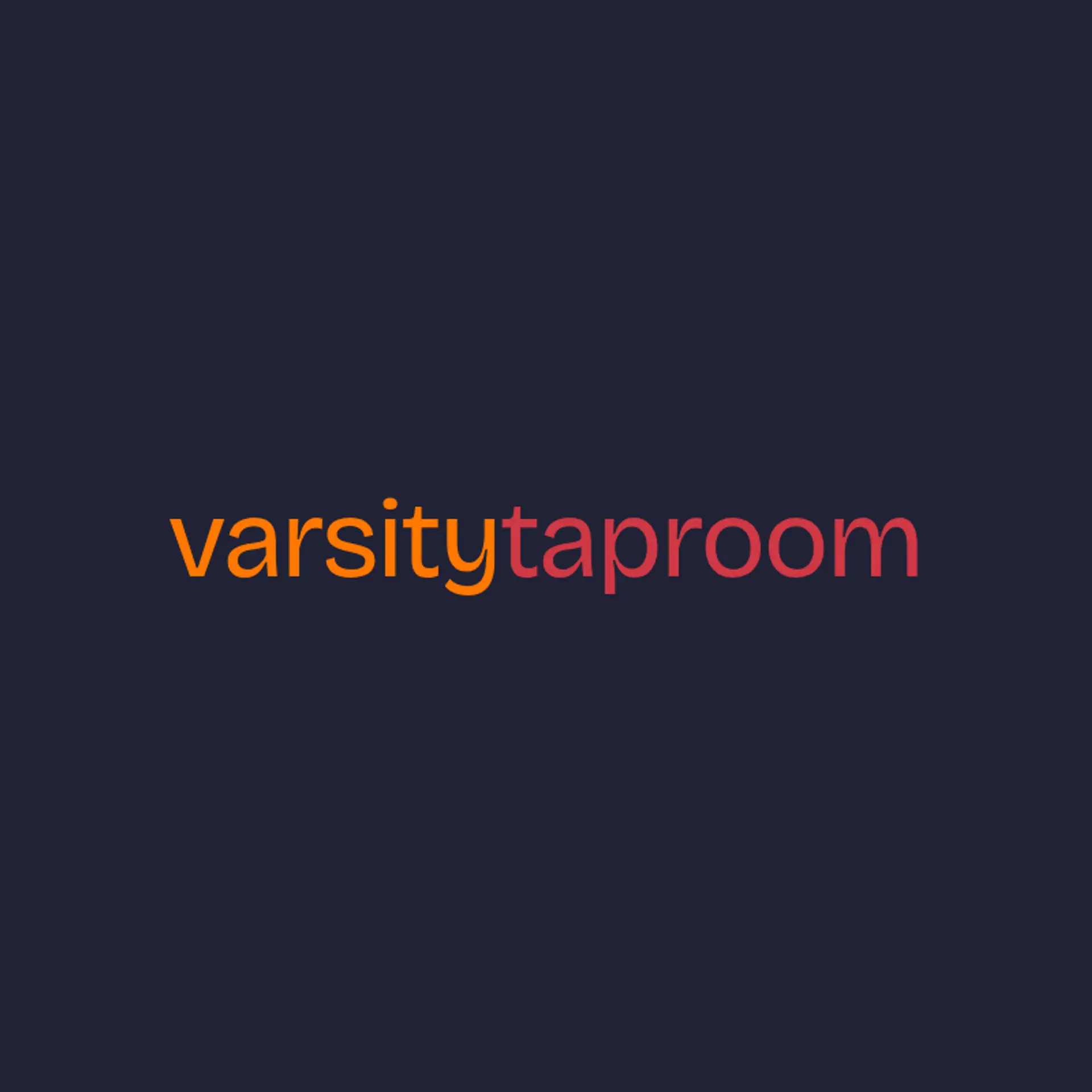 Varsity Taproom logo for sports bar