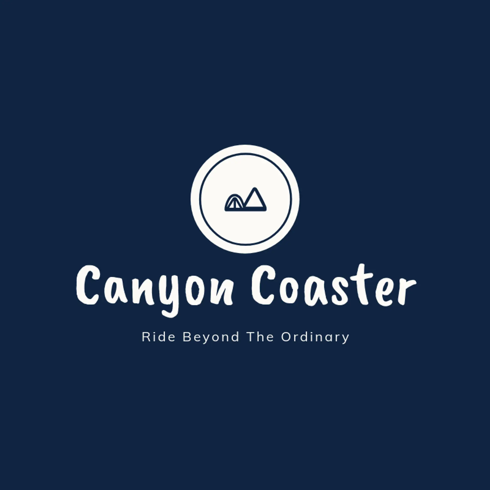 Canyon Coaster logo for theme park